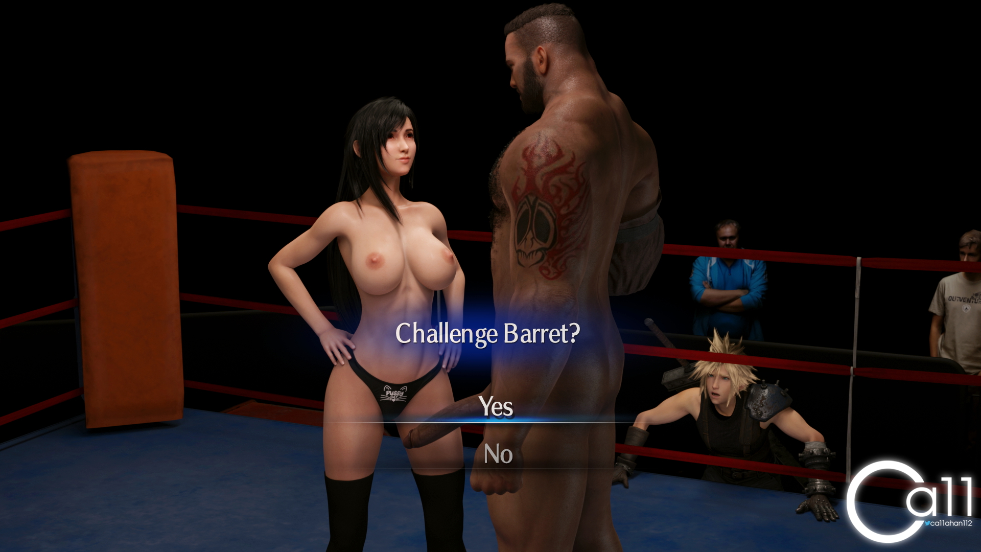 Battle begins Tifa Lockhart Barrett Wallace Cloud Strife Naked 3d Porn Interracial Big Tits 2