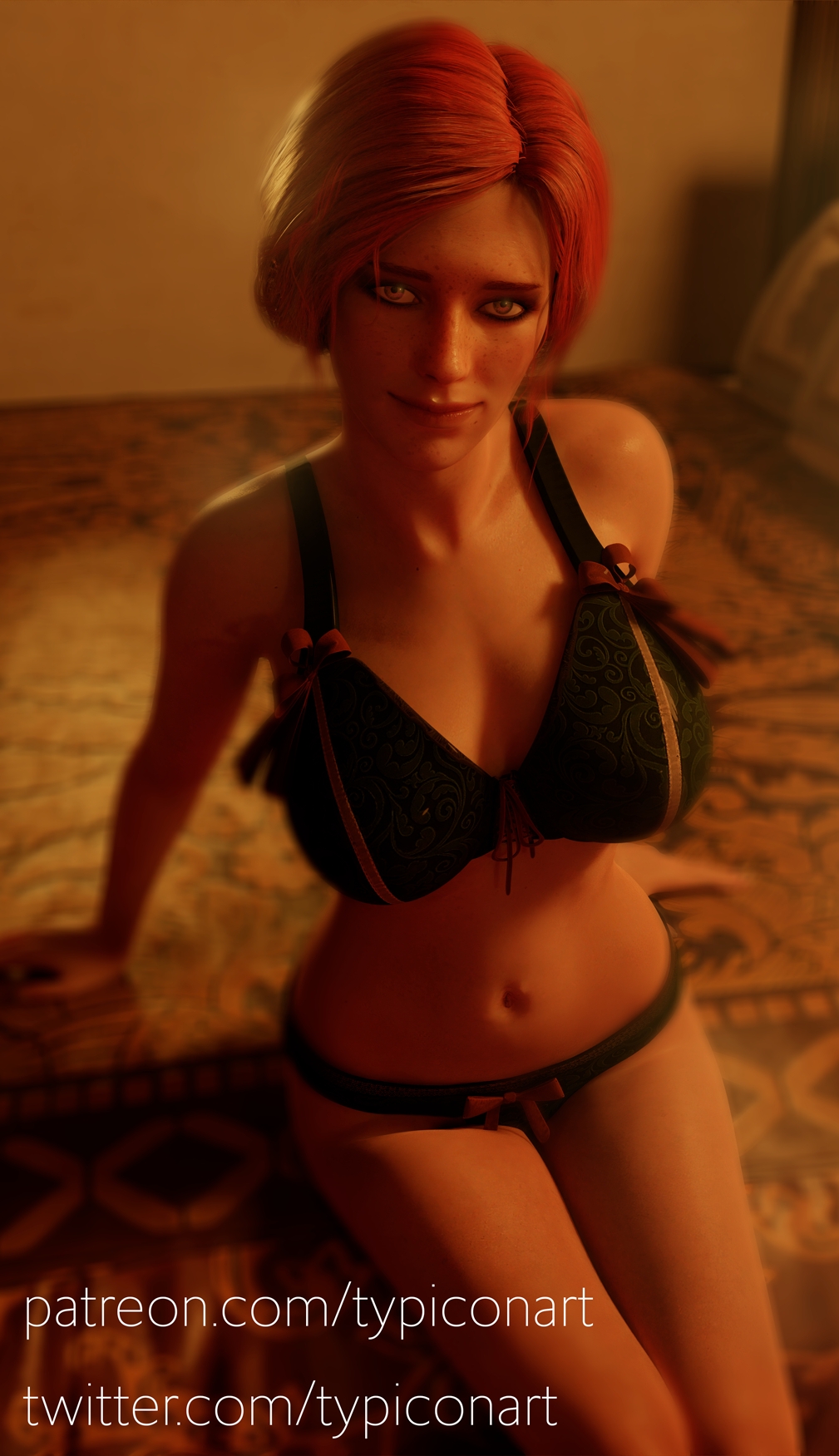 Triss Triss Merigold Triss The Witcher The Witcher 3 Bed
