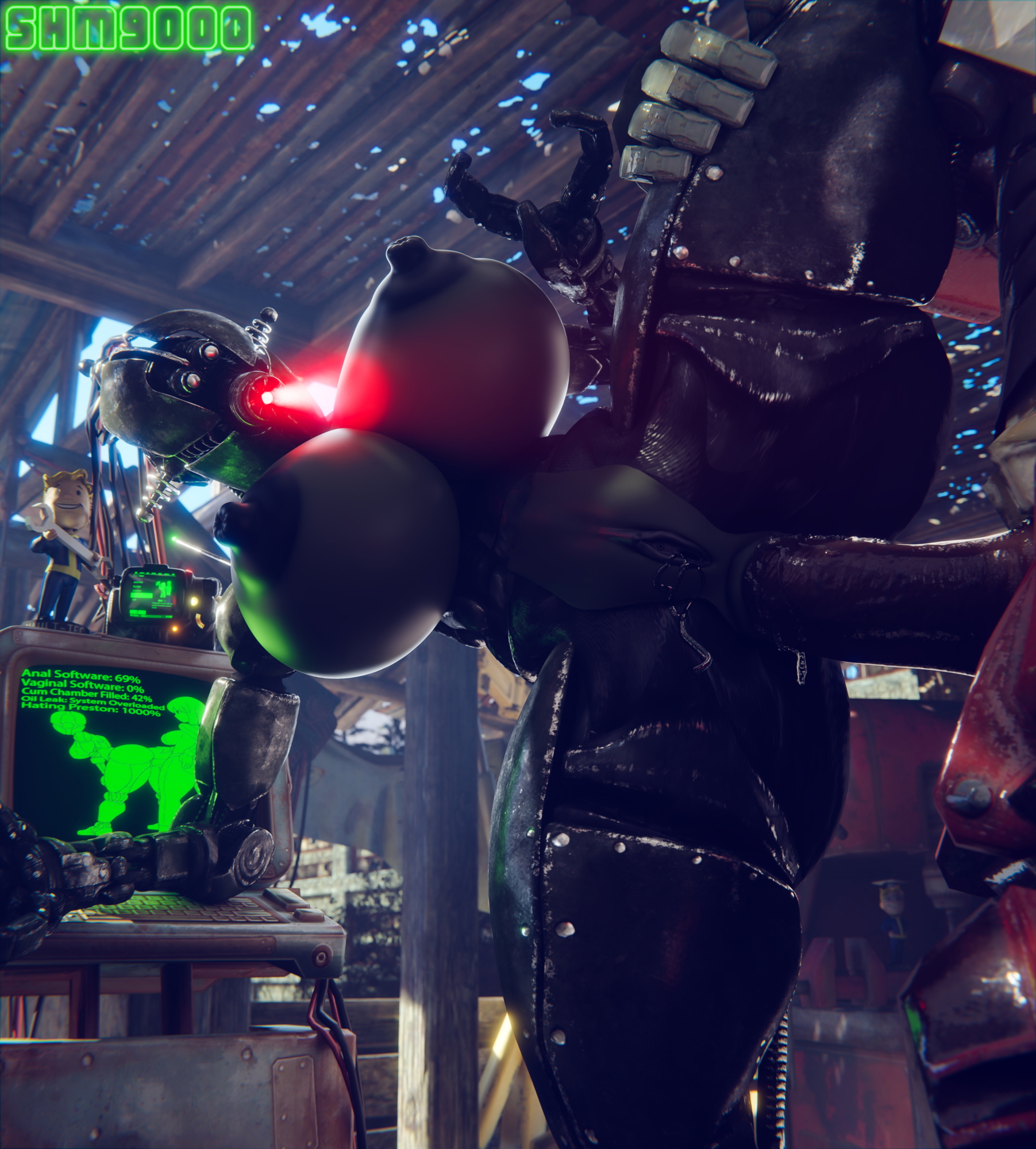 Assaultron Standing Anal Fallout Assaultron Fallout 4