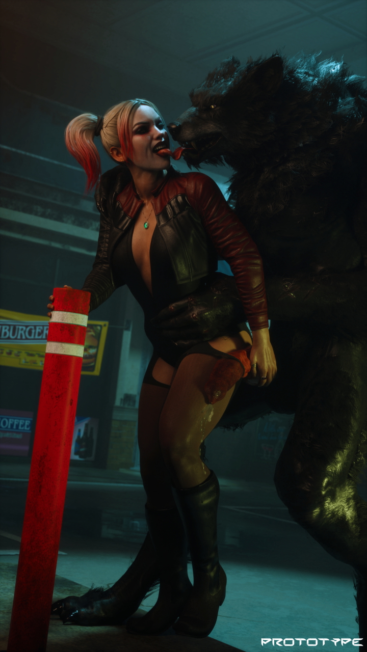 dirty harley Harley Quinn Dc Comics Injustice Werewolf