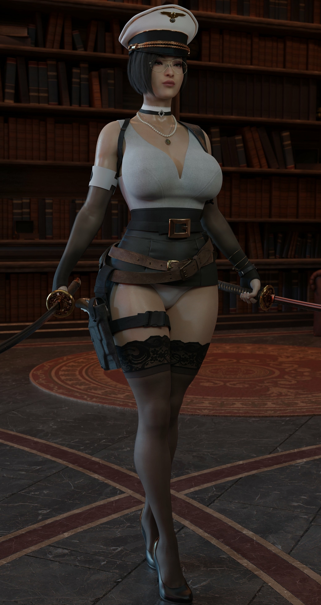 Ada & Claire Ada Wong Claire Redfield Resident Evil 3d Porn Big Tits Curvy Weapon