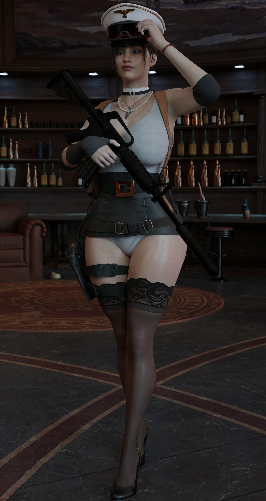 Ada & Claire Ada Wong Claire Redfield Resident Evil 3d Porn Big Tits Curvy Weapon 2