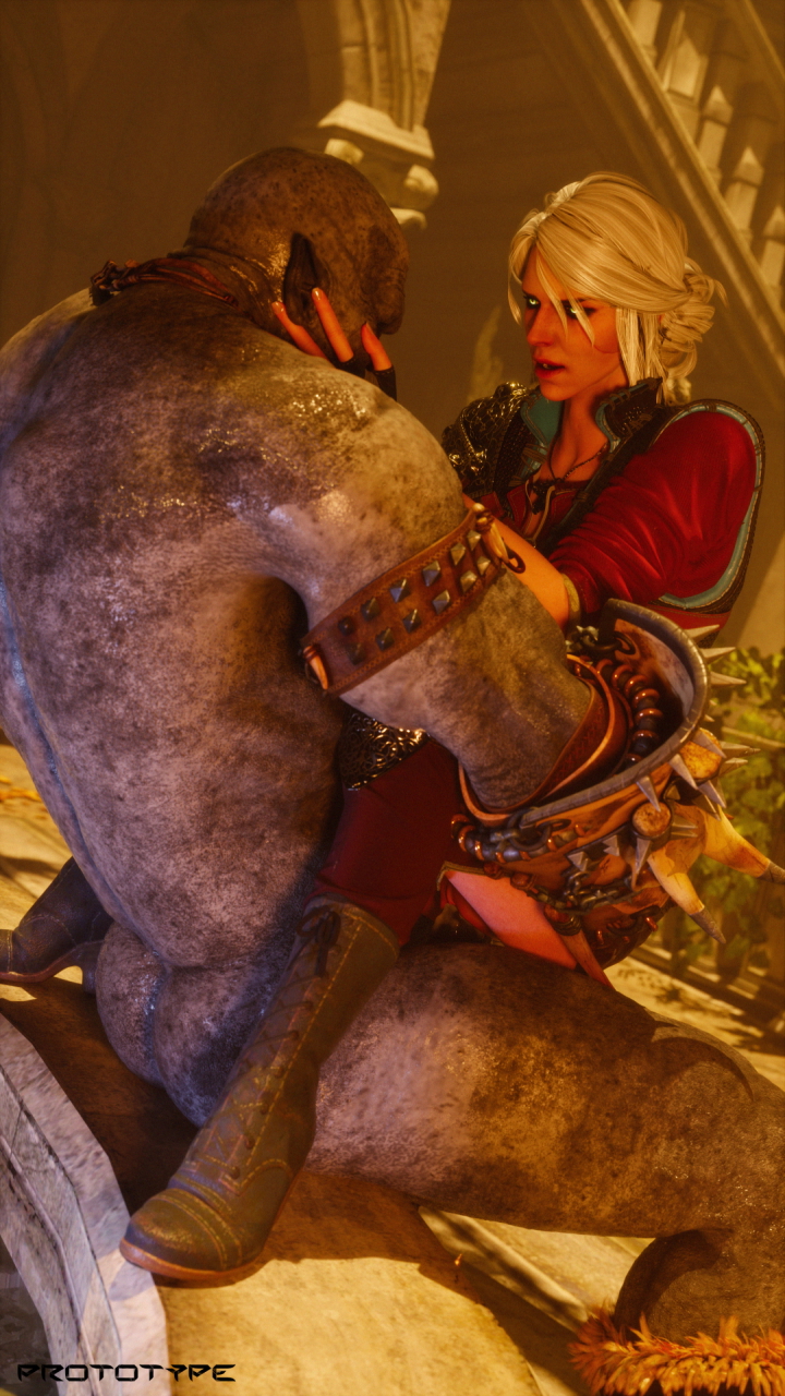 Ciri vs Orc Ciri (The Witcher) Cirilla Of Cintra The Witcher The Witcher 3 Orc 3