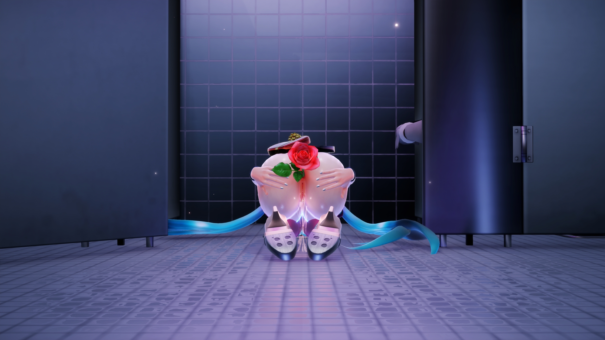 Mikus Valentines Day 🌹 2022 Hatsune Miku Miku Valentine's Day Toilet Pussy Anus Pussy Juice Spread Legs Ass Spread Spread Pussy Spread Mikumikudance Mmd Mmd R18 Twintails Blue Hair Object Insertion Ass Butt Hole Butt Boobs Shaved Pussy Slime 8