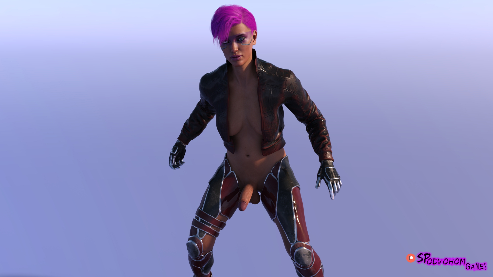 Cyberpunk simple render Cyberpunk2077 Cyberpunk Nsfw Dickgirl Futanari Futa Nude Sexy