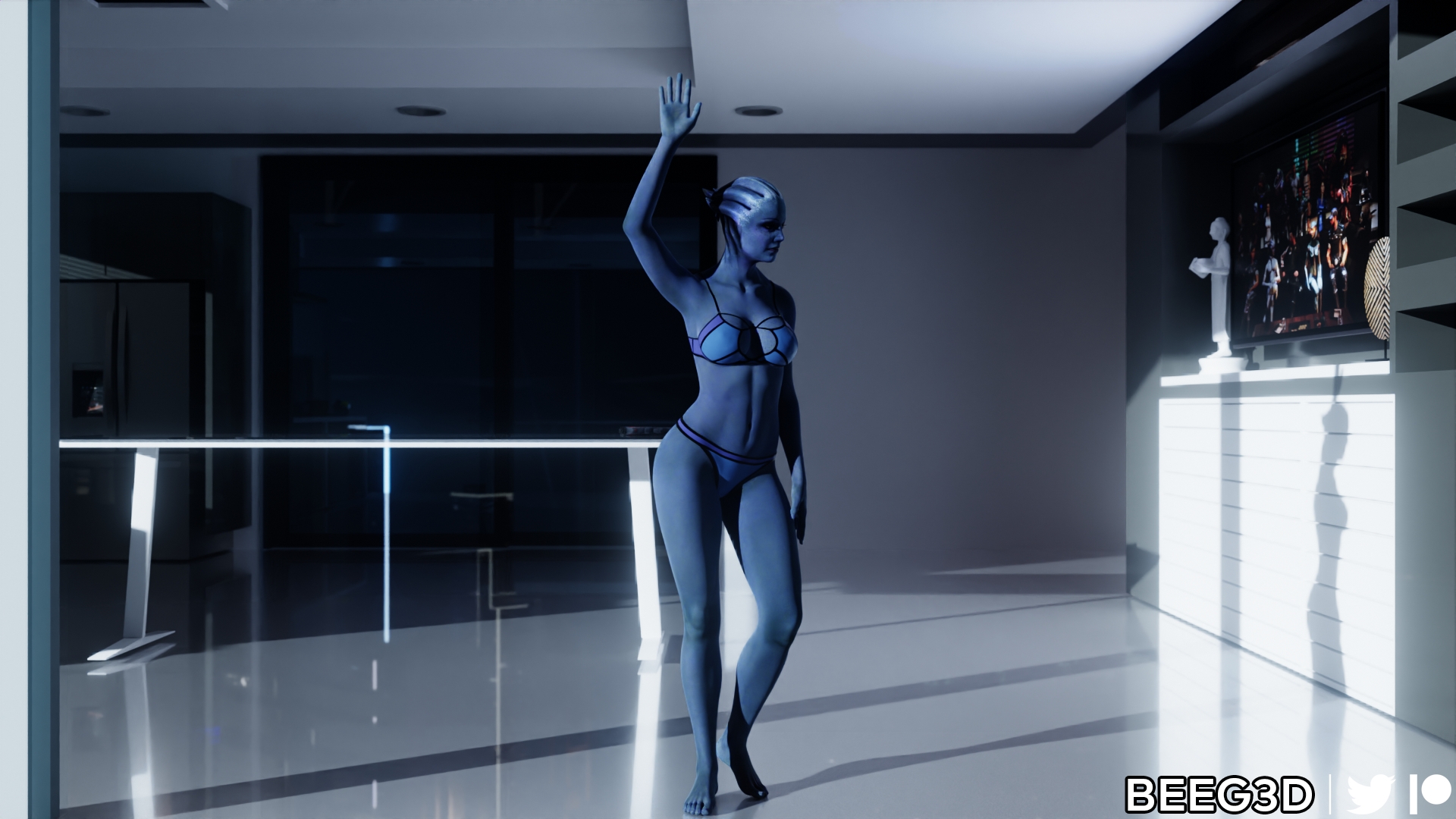 Liara - Lost in Thought Mass Effect Liara Liara T'soni Liara T Soni Asari (mass Effect)  5
