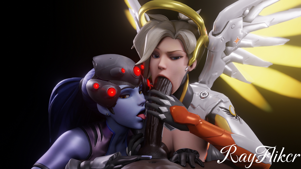 blowjob! Overwatch Widowmaker Mercy 3d Porn Sexy Nsfw 3d Girl Boobs Blowjob