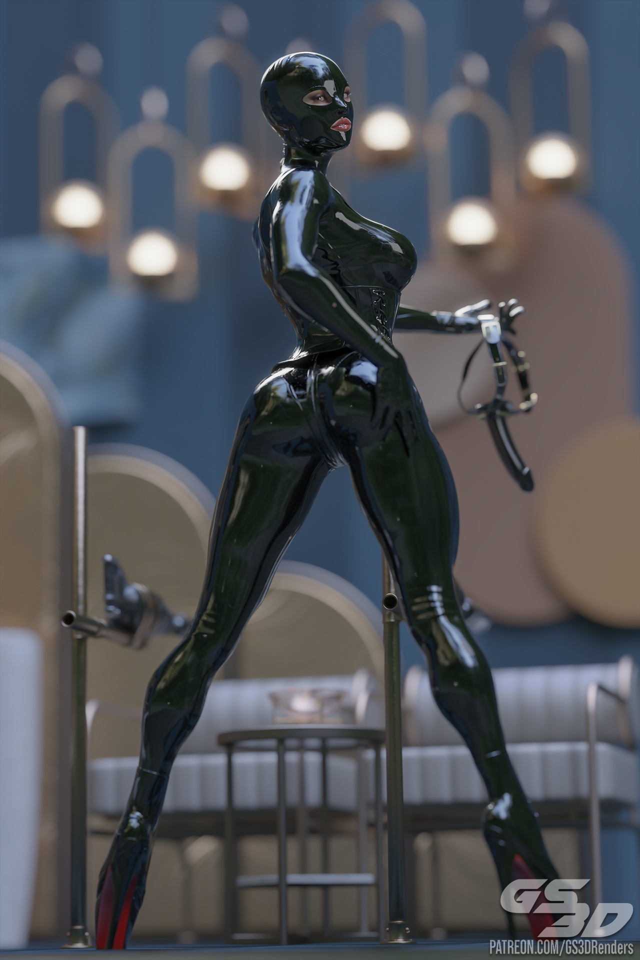 Rubber Tease 5 [HD]  Rubber Latex Latex Suit Latex Gloves Dildo Strapon Fuckmask Doll Domme Dominatrix Gas Mask Slut Tease 7