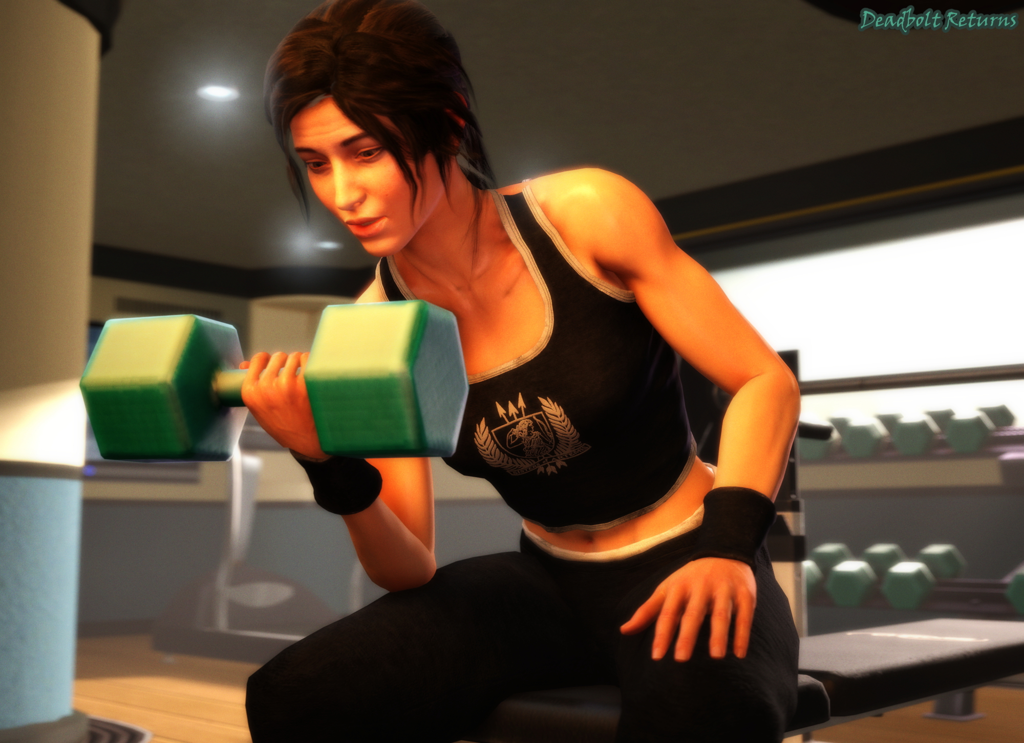 Lara Croft at a Private Gym Lara Croft Tomb Raider Shadow Of The Tomb Raider Rule34 Rule 34 Sfm Source Filmmaker 3d Porn 3d Girl 3dnsfw Nsfw