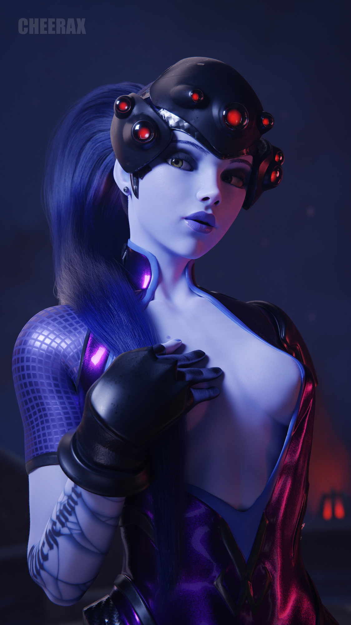 Widowmaker Allure Overwatch Blizzard Widowmaker Breasts