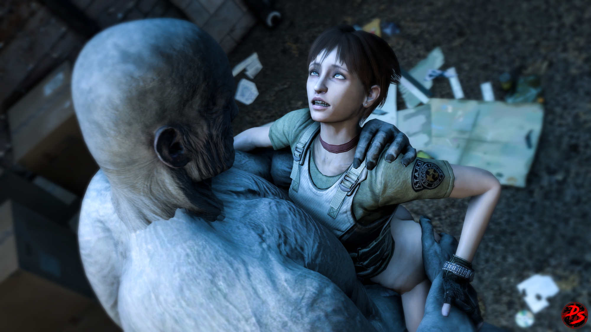 Rebecca Chamber and Mr X Rebecca Chambers Mr.x Resident Evil  2
