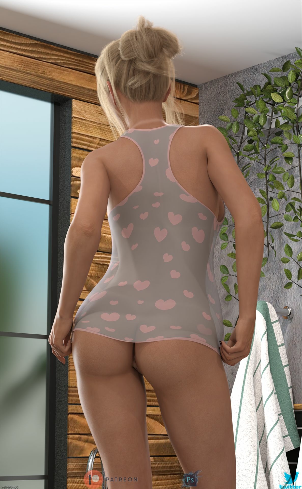 Tara - Bath  3d Girl 3dnsfw Nude Nsfw 4