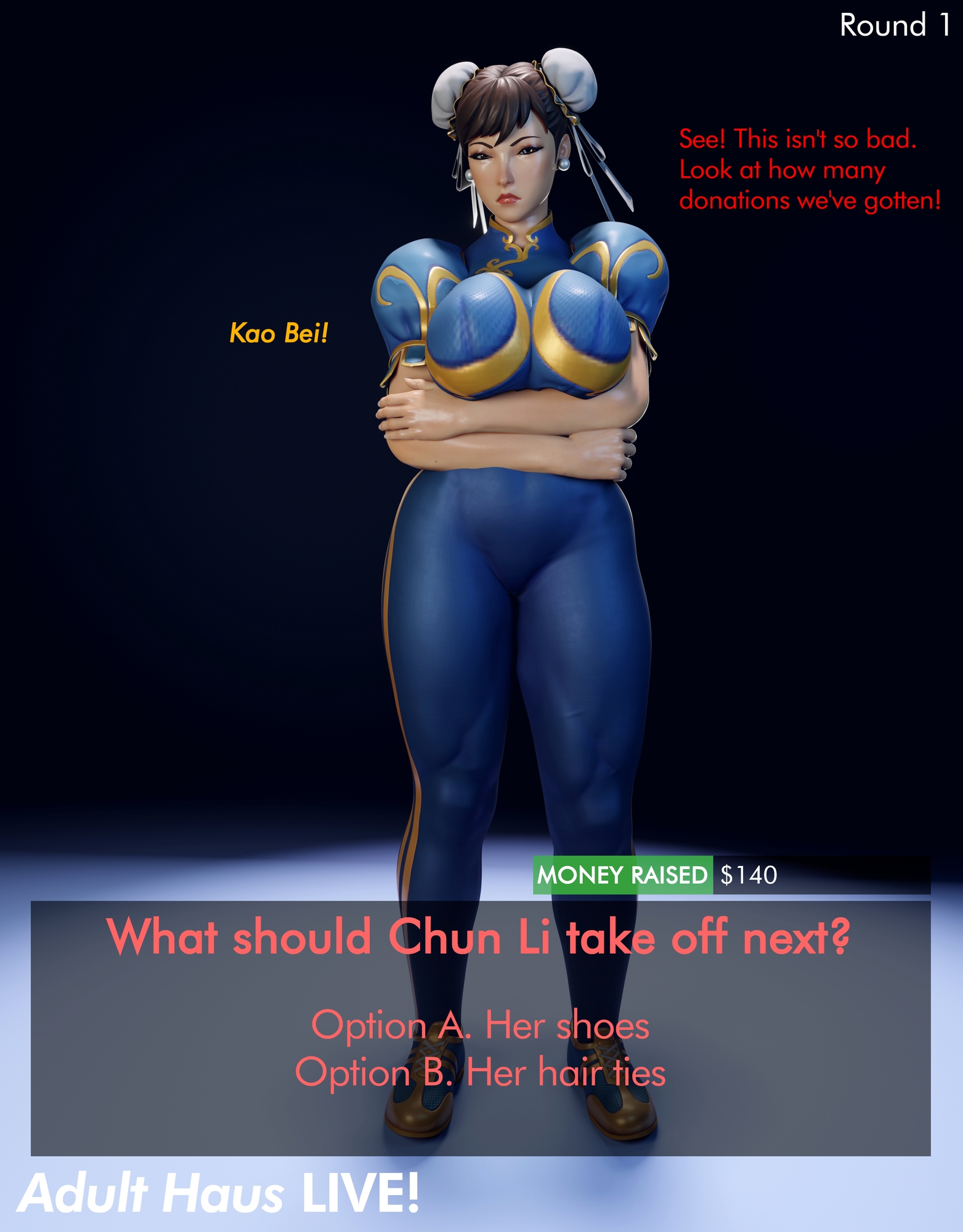 Chun Li s (Stripping) Challenge! Chun Li Fortnite Street Fighter Comic Comics Exhibitionism 4