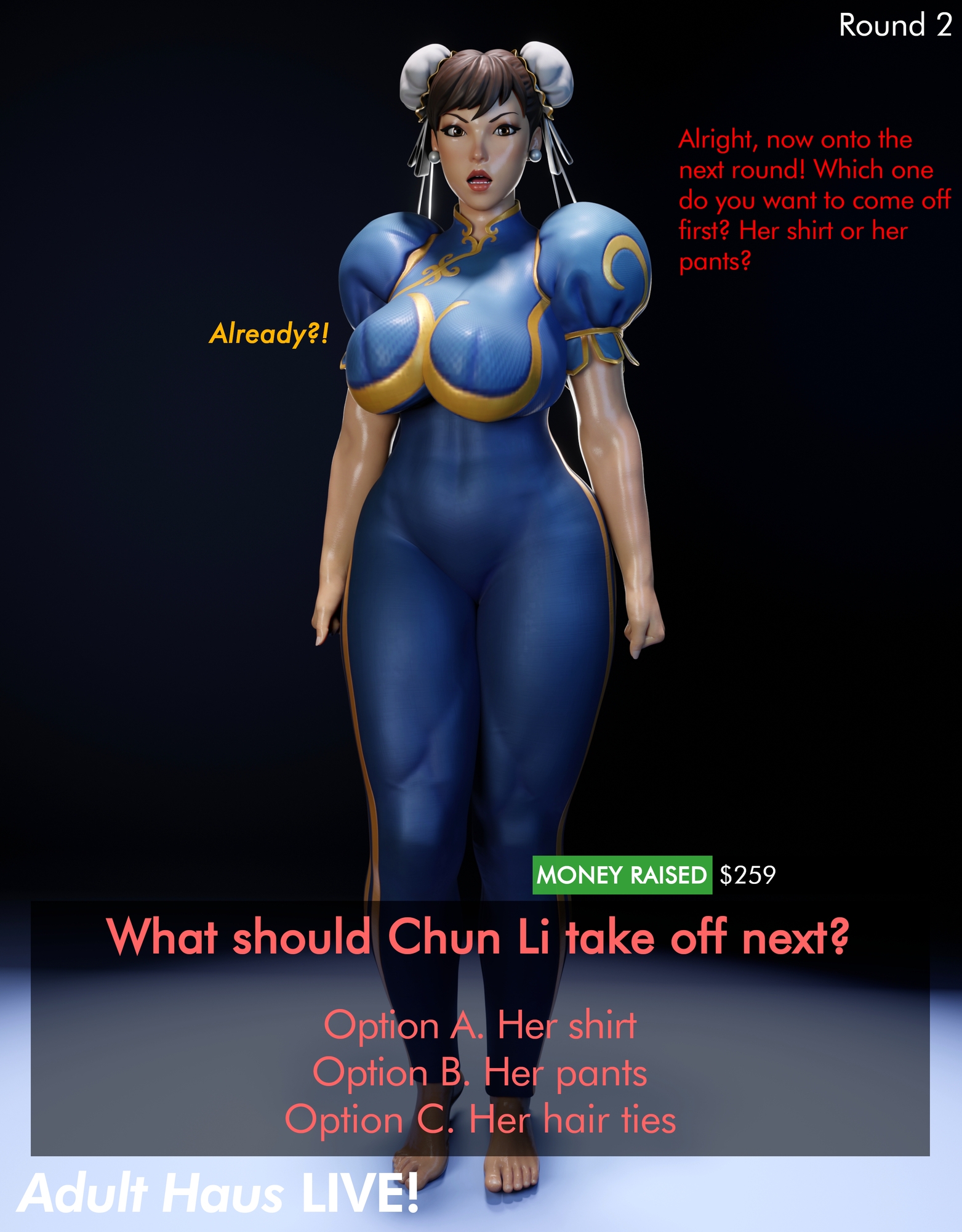 Chun Li s (Stripping) Challenge! Chun Li Fortnite Street Fighter Comic Comics Exhibitionism 7