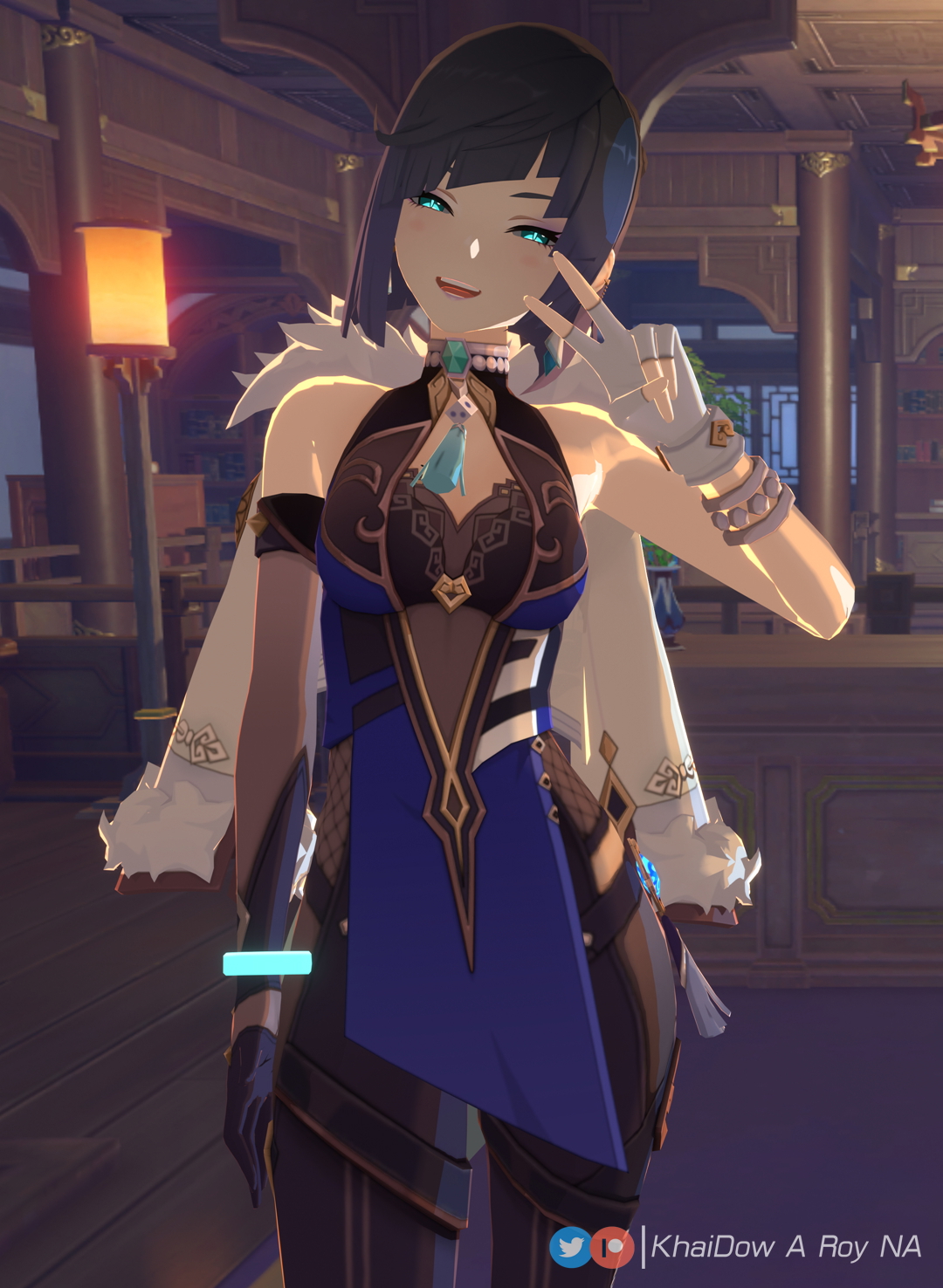 Yelan Genshin Impact Genshin Yelan Yelan Sexy 3d Girl Blender3d