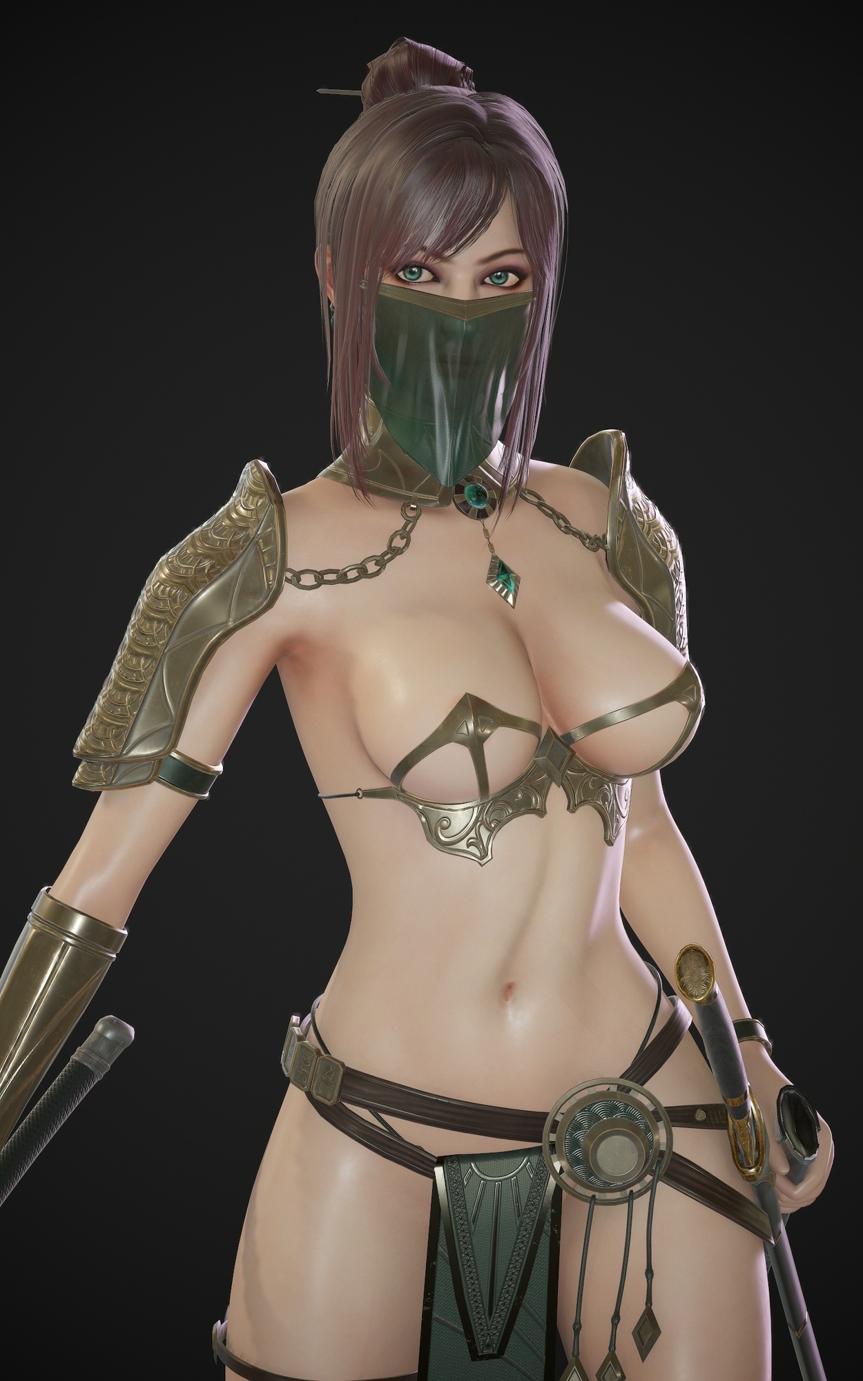 Primrose first version Primrose Warrior Sexy Suit Natural Boobs