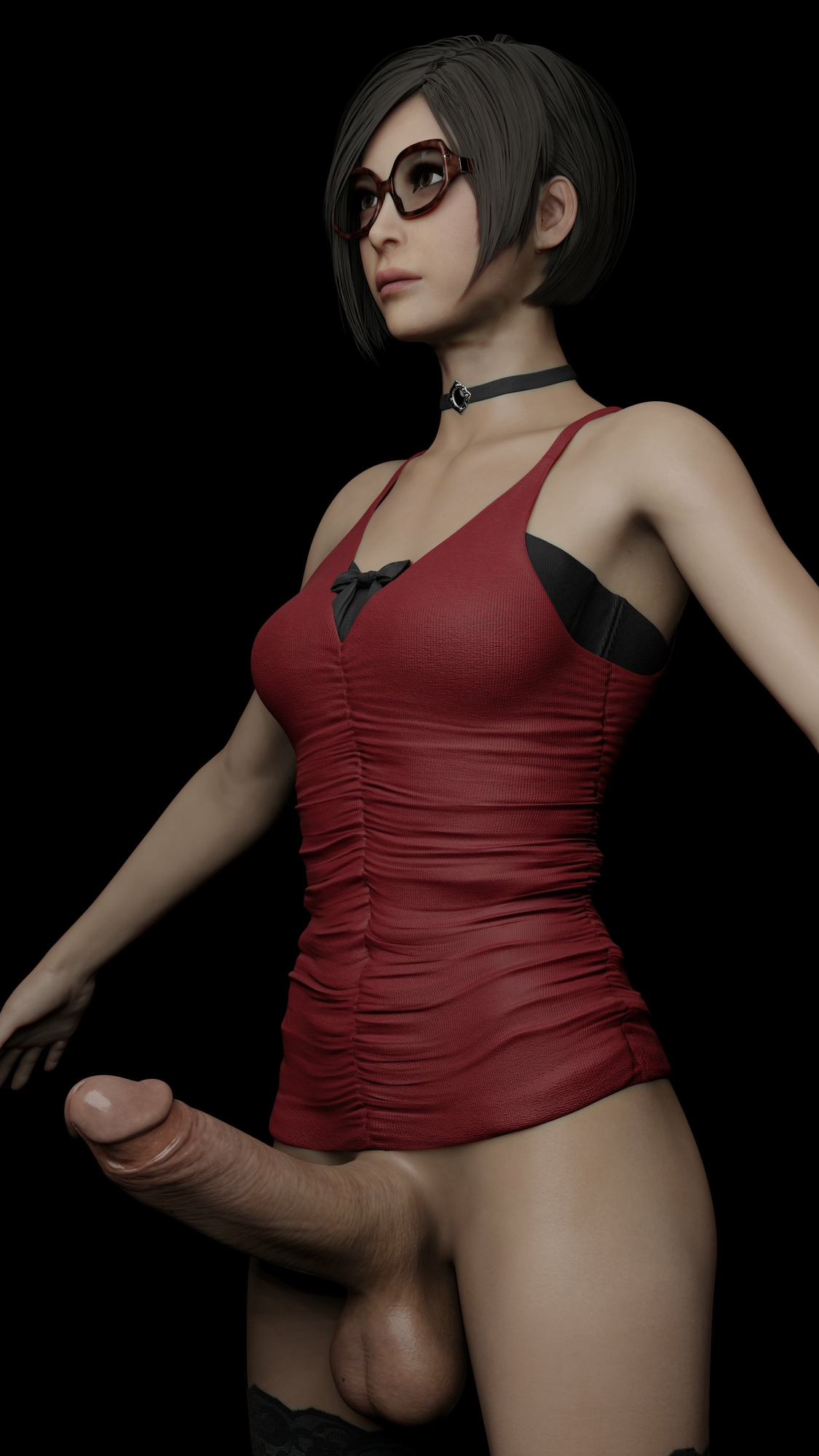 Ada Wong more like Ada Dong Ada Wong Resident Evil Futanari 3d Girl Big Cock