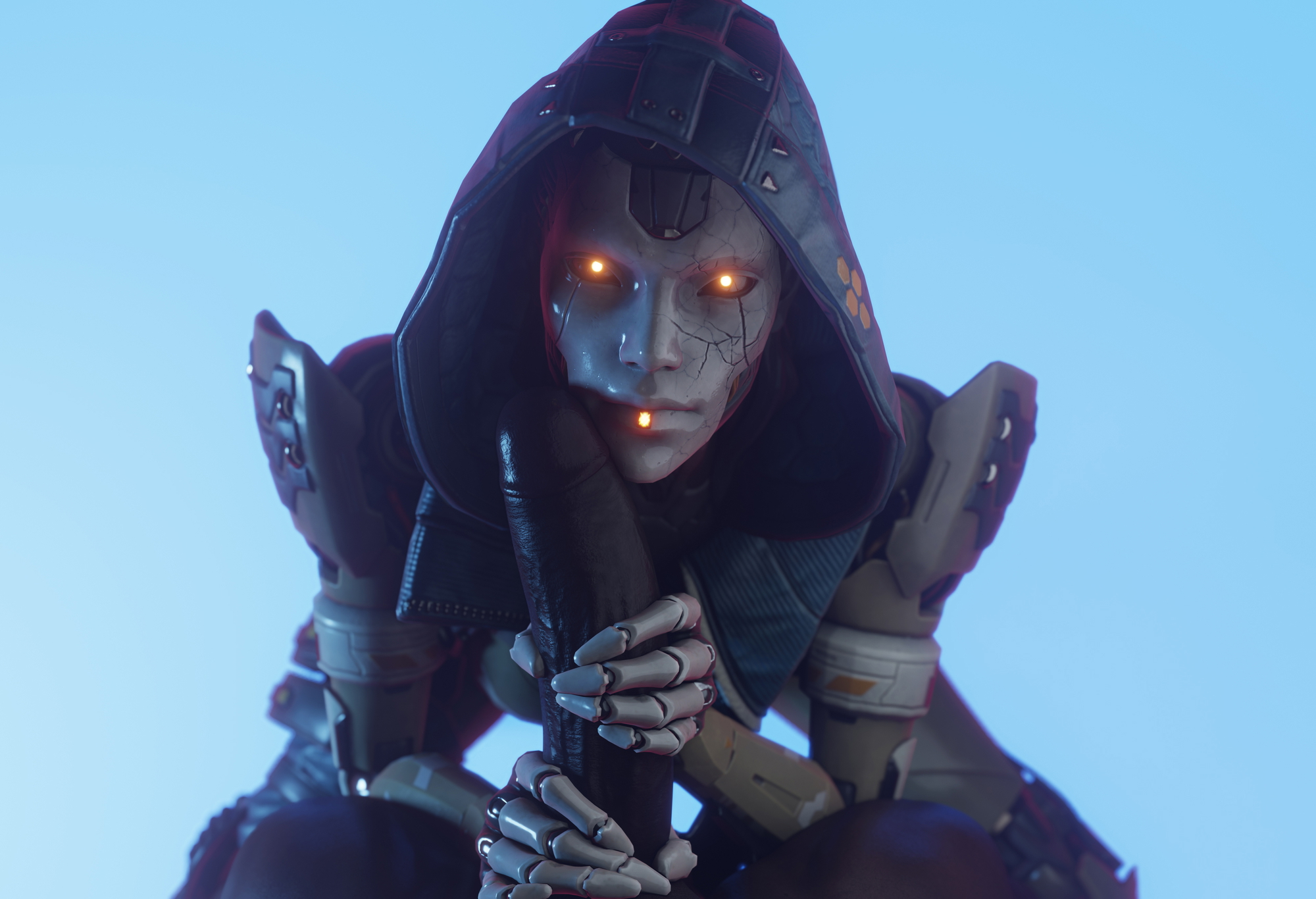 Ash  (Sfmlover22) [Apex Legends] Apex Legends Ash (apex Legends) Blowjob Oral Black Cock 3d Porn Sex