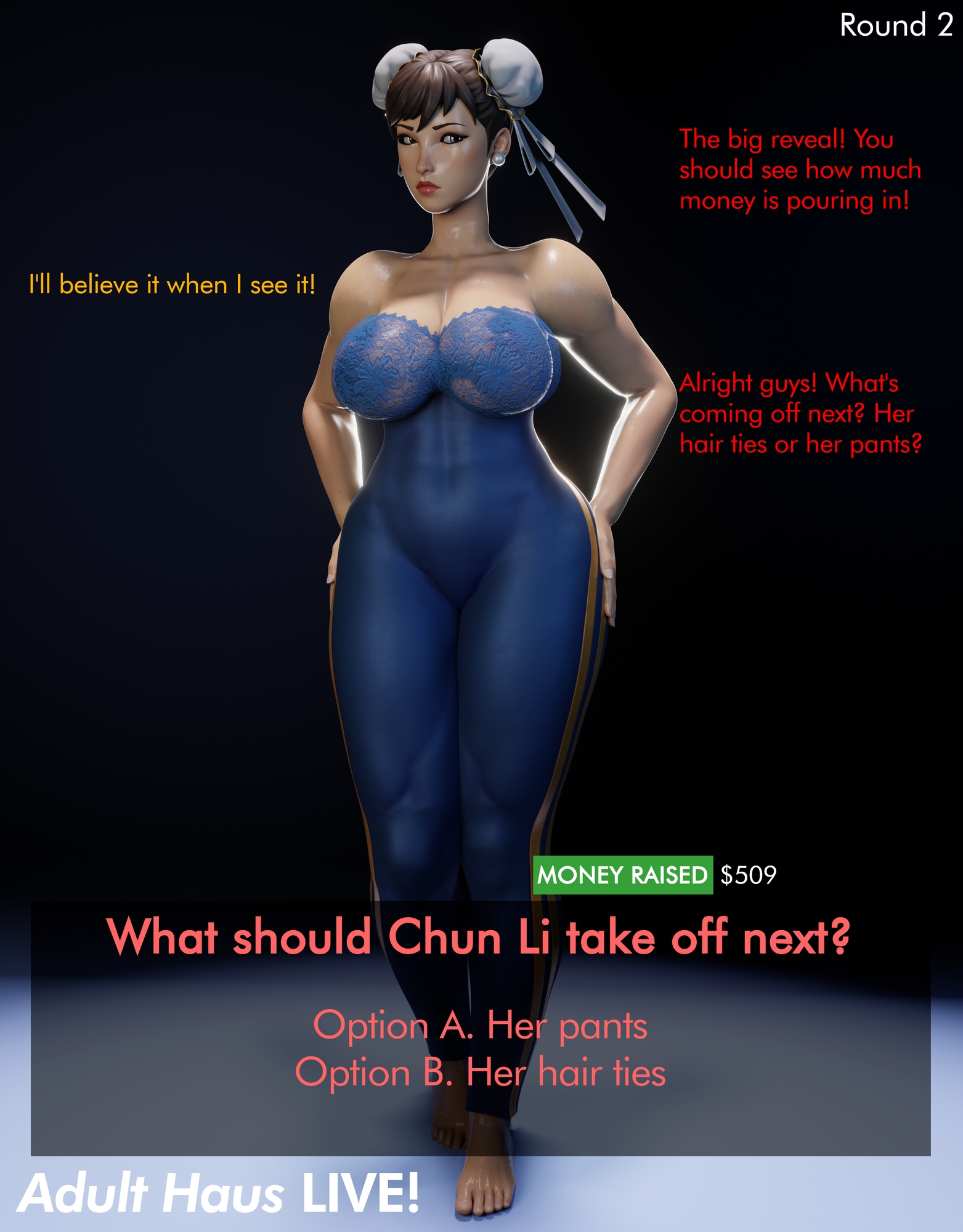 Chun Li s (Stripping) Challenge! Chun Li Fortnite Street Fighter Comic Comics Exhibitionism 10