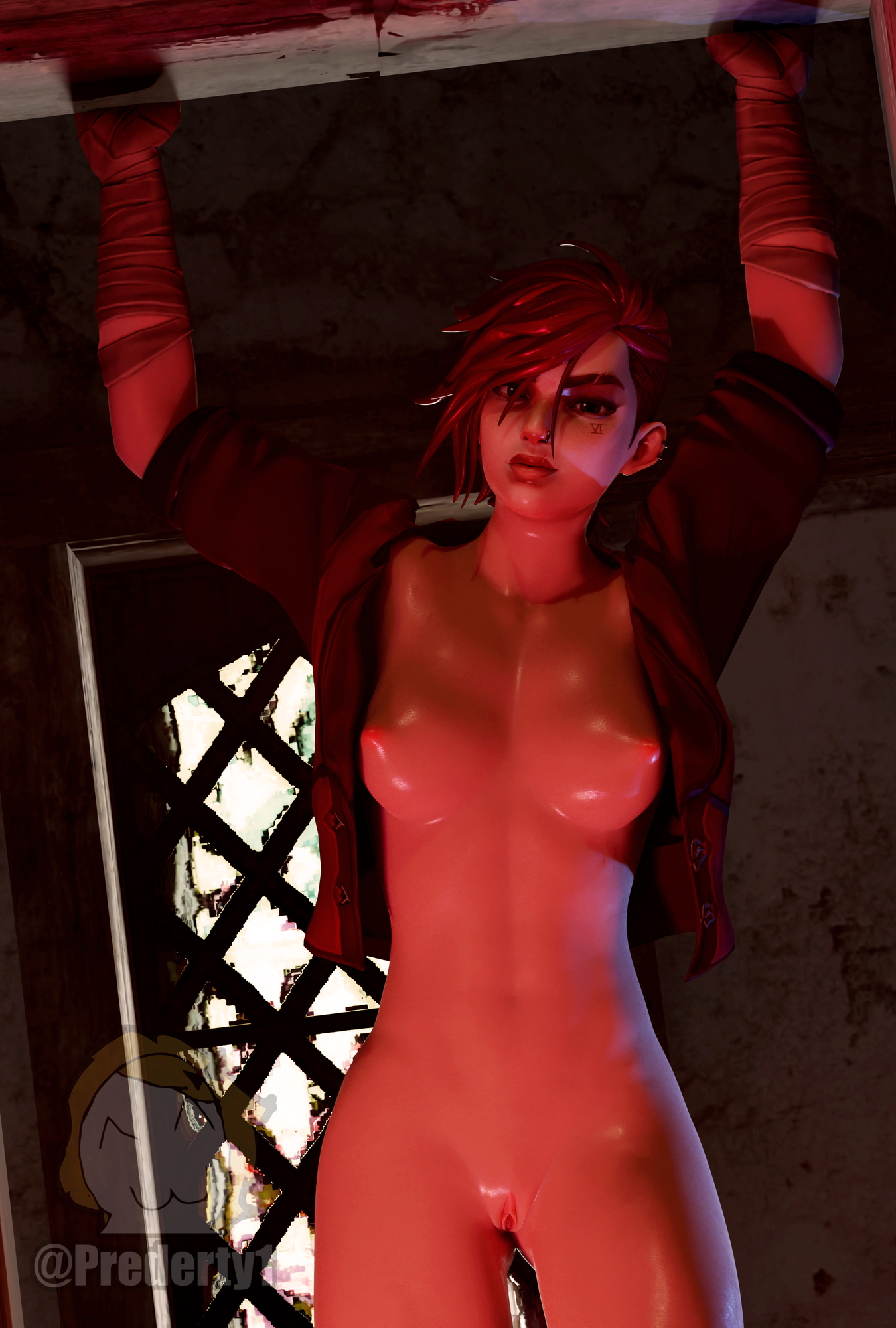 Vi after work Vi League Of Legends Arcane Wet 4