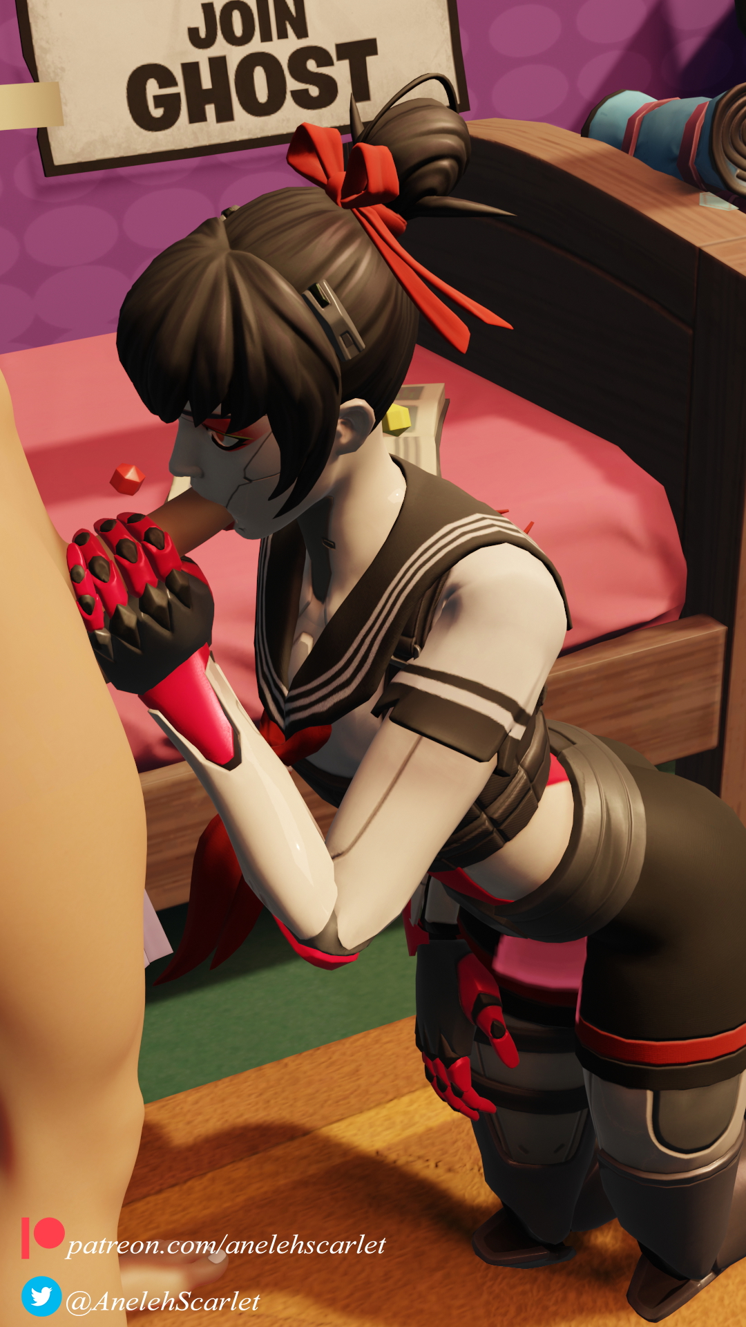 Tsuki is amazing! Fortnite Tsuki Tsuki 2.0 3d Porn 3d Girl 3dnsfw Blender3d 7