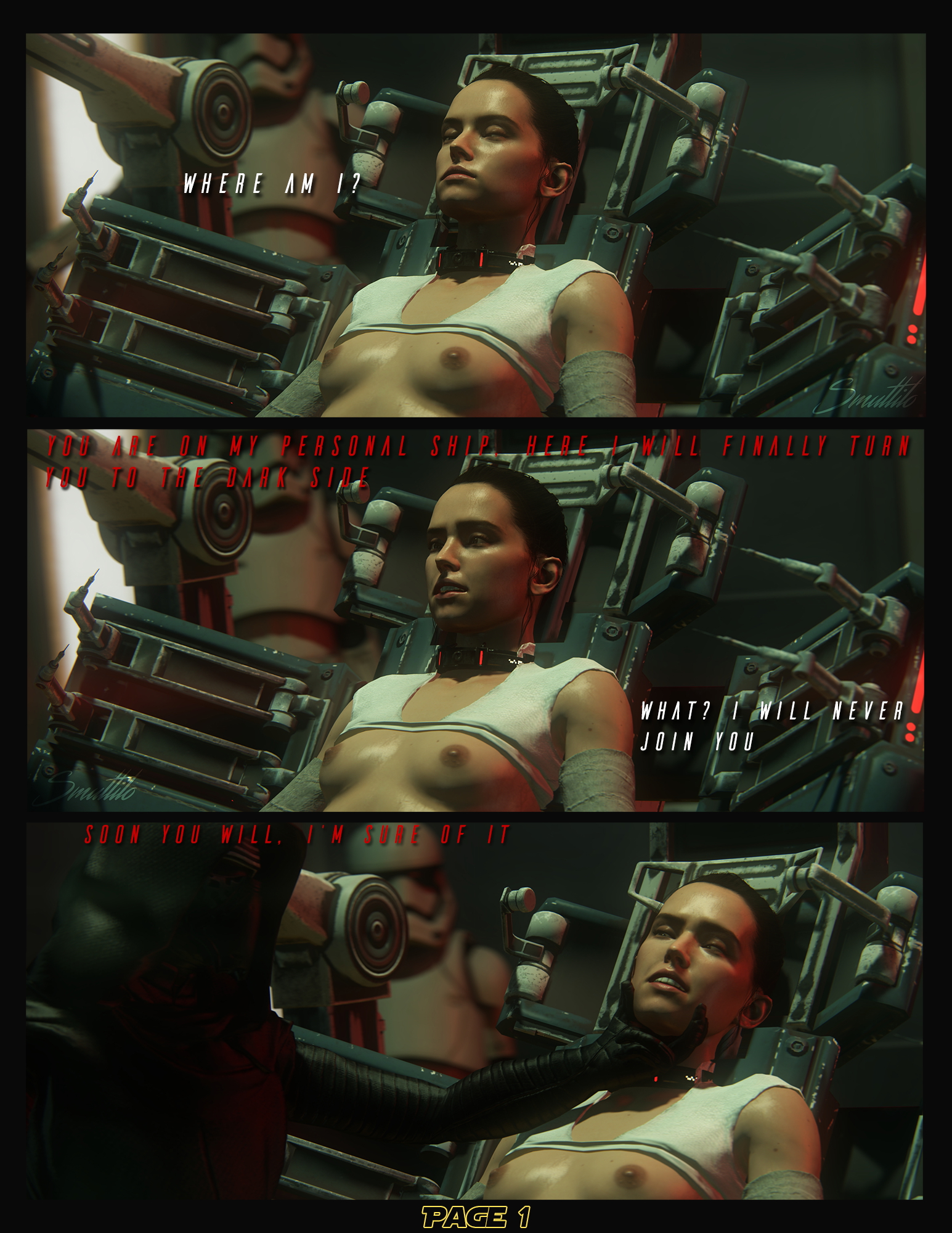 Down the Dark Path - A Star Wars Comic Rey Trilla Suduri Kylo Ren Nsfw R34 Rule 34 Bdsm Pose Blowjob Handjob Masturbating Masturbation Sex Machine Sex Oral Sex Oral Butt Butt plug 2