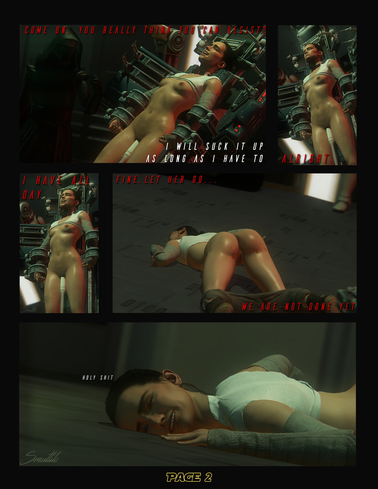 Down the Dark Path - A Star Wars Comic Rey Trilla Suduri Kylo Ren Nsfw R34 Rule 34 Bdsm Pose Blowjob Handjob Masturbating Masturbation Sex Machine Sex Oral Sex Oral Butt Butt plug 3