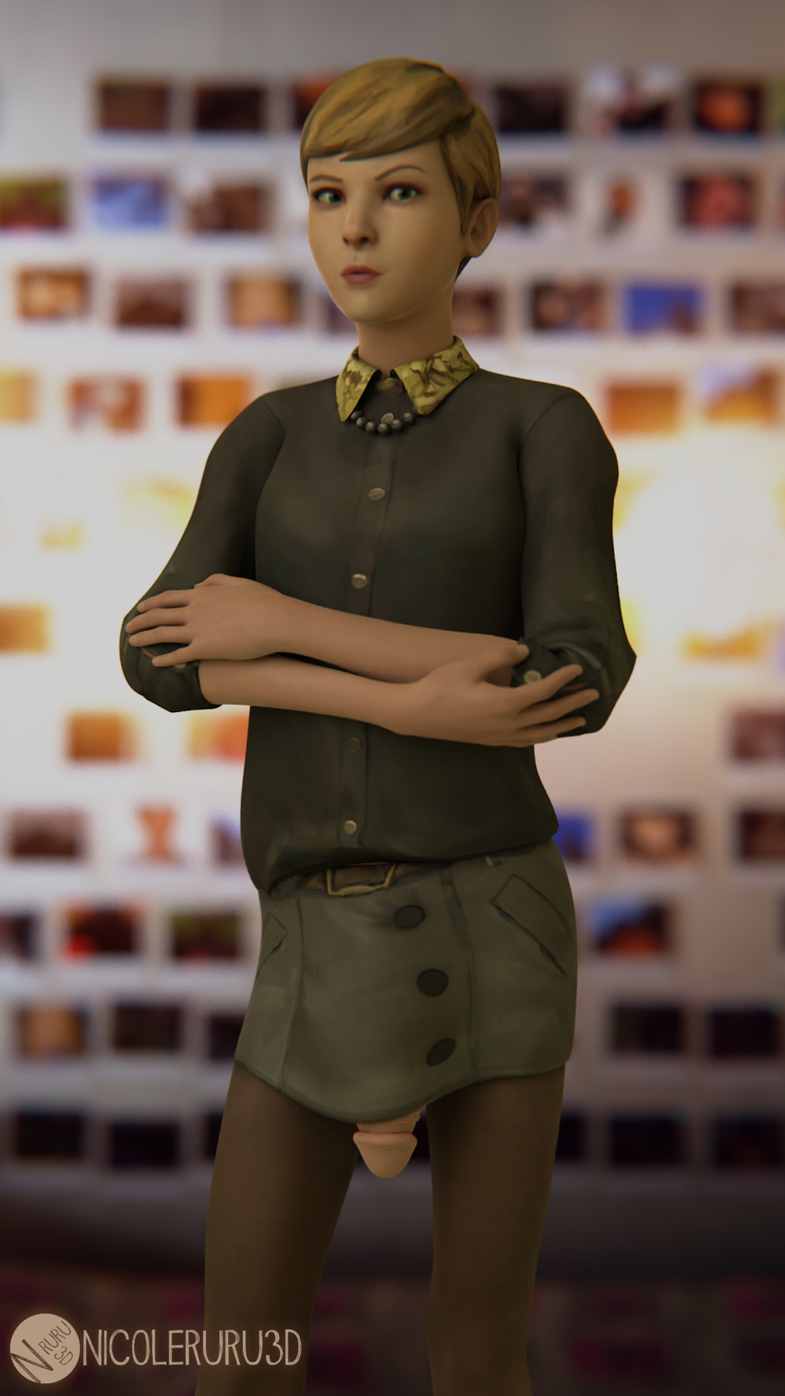 Victoria FUTA Life Is Strange Victoria Chase Nude Futanari Futa Partially_clothed