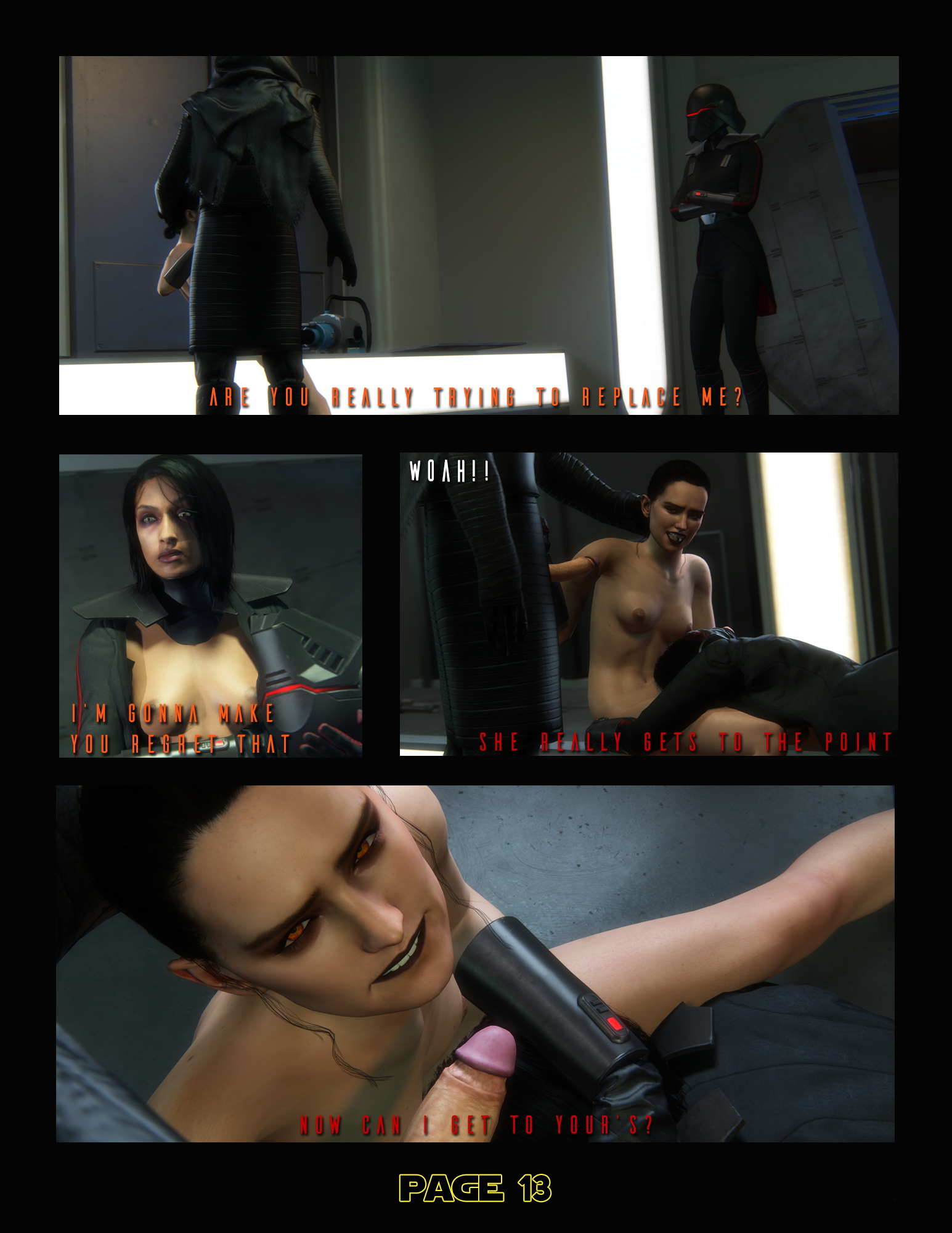 Down the Dark Path - A Star Wars Comic Rey Trilla Suduri Kylo Ren Nsfw R34 Rule 34 Bdsm Pose Blowjob Handjob Masturbating Masturbation Sex Machine Sex Oral Sex Oral Butt Butt plug 14