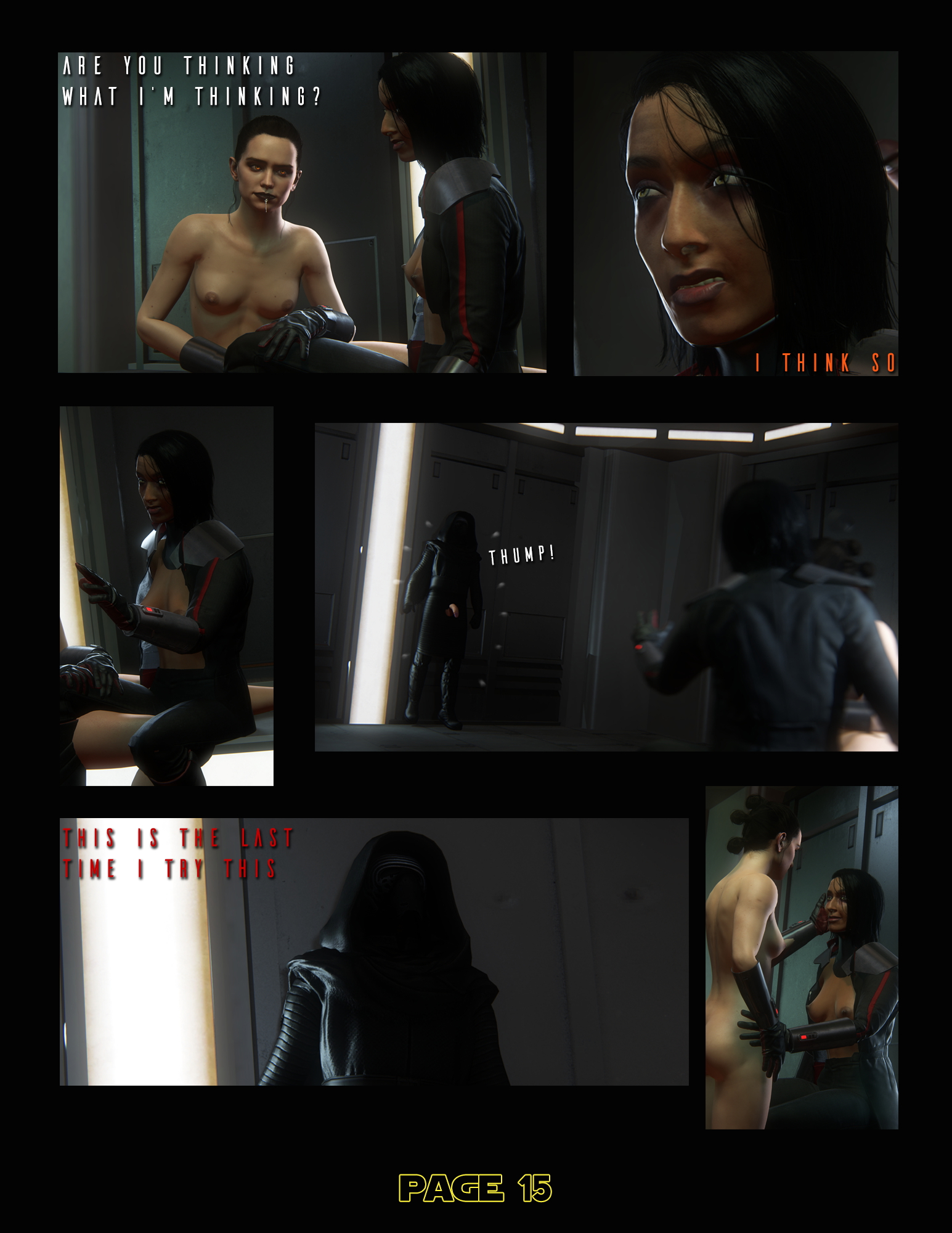 Down the Dark Path - A Star Wars Comic Rey Trilla Suduri Kylo Ren Nsfw R34 Rule 34 Bdsm Pose Blowjob Handjob Masturbating Masturbation Sex Machine Sex Oral Sex Oral Butt Butt plug 16