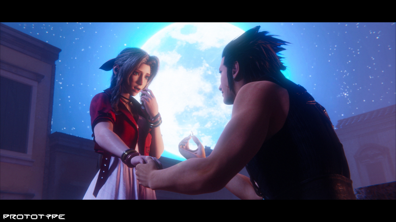 Zack&Aerith propose Aerith Gainsborough Aerith Gainsborough Zack Zack Fair Final Fantasy Final Fantasy 7 Remake Final Fantasy 7 Final Fantasy VII 