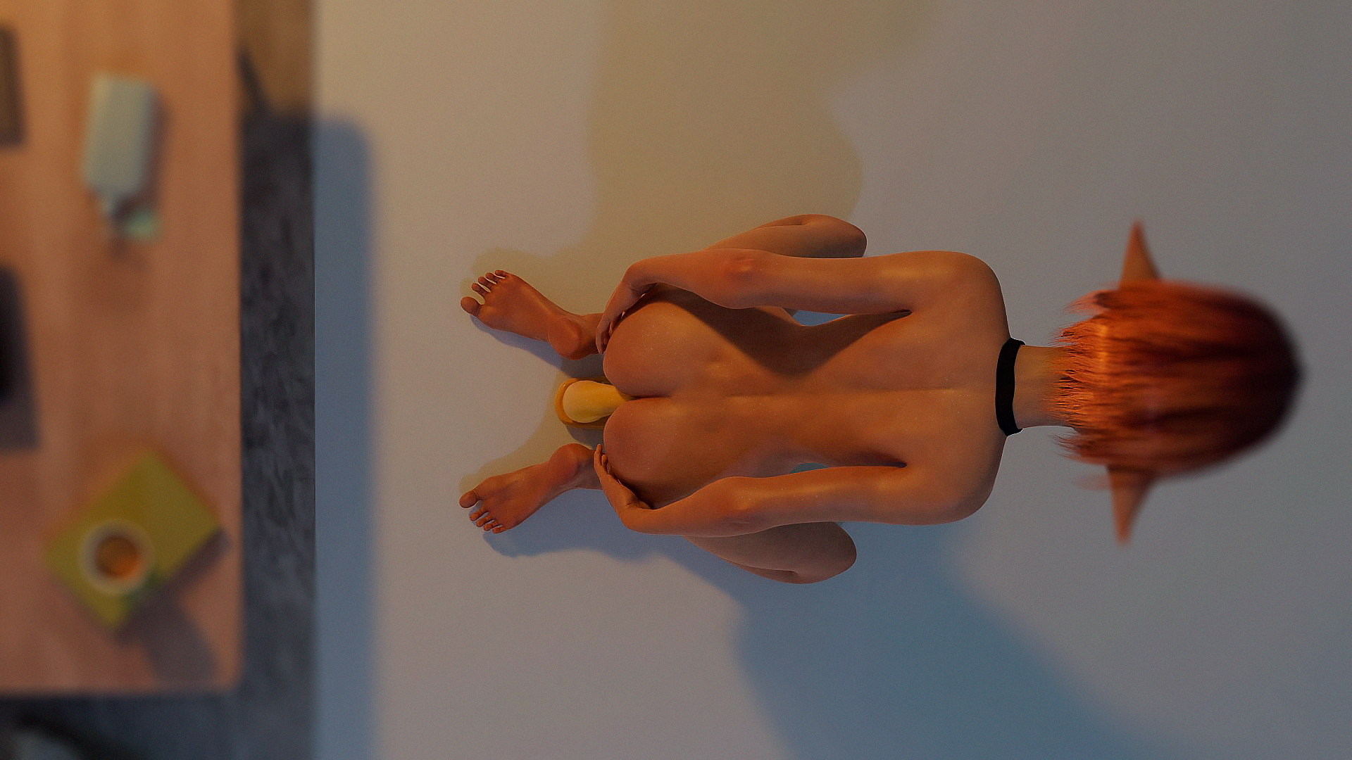Mirandas evening Original 3d Girl Elf Small Boobs Small Tits Back View Glasses Dildo Nude Sexy Sex Butt 3