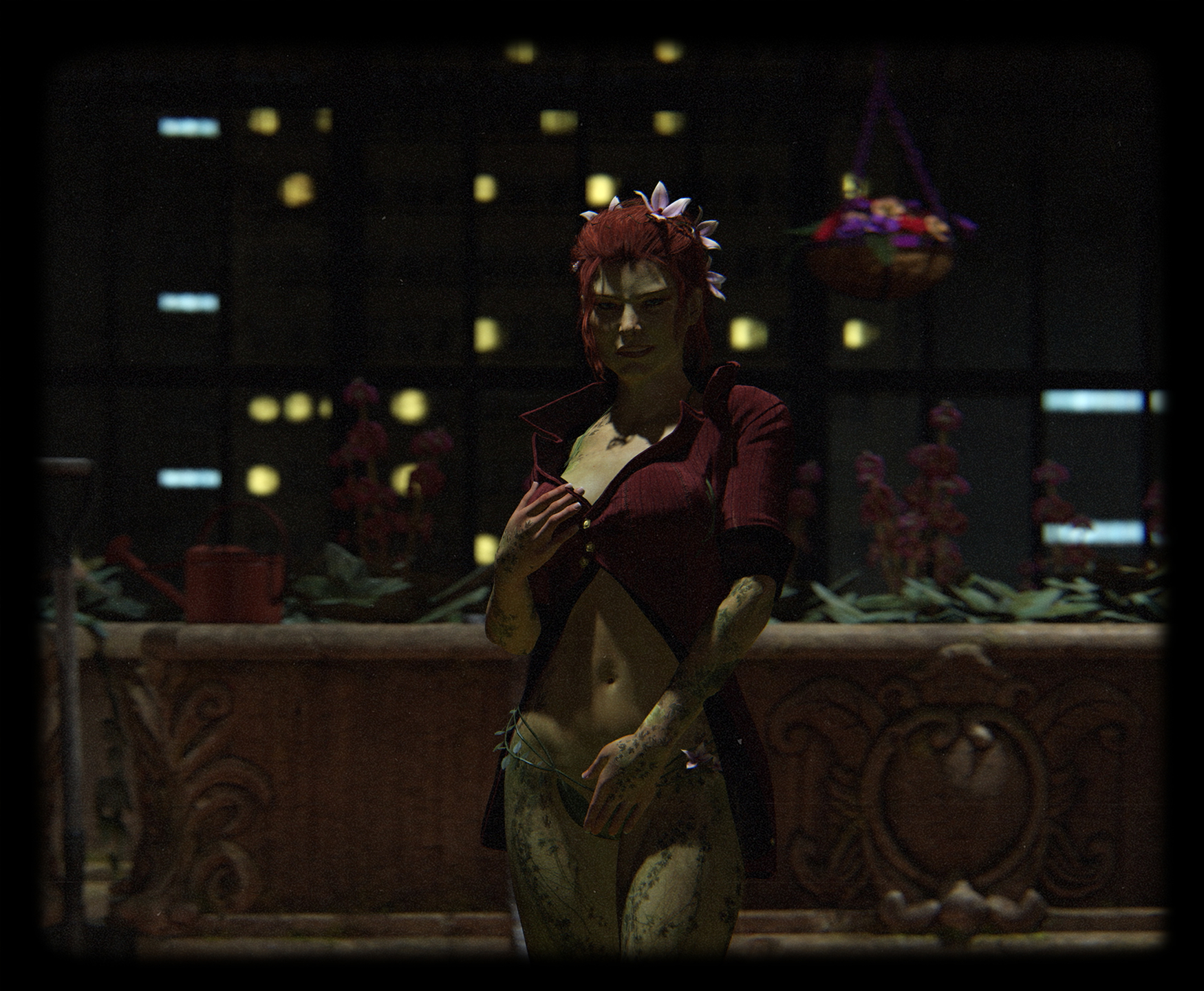 Poison Ivy spreads for you Poison Ivy Dc Comics Pose Posing Sfm Nsfw R34 Rule 34 Rule34 Ass Butt Cum Cumshot Cumming Inside