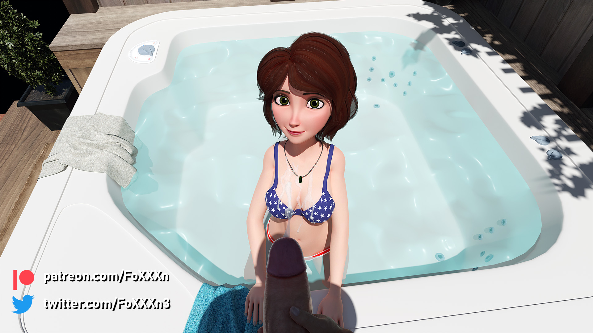 Aunt Cass 4th July Aunt Cass Big Hero 6 3d Porn Milf Bikini 4