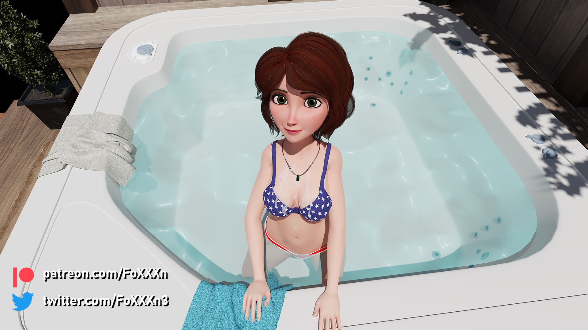 Aunt Cass 4th July Aunt Cass Big Hero 6 3d Porn Milf Bikini 5