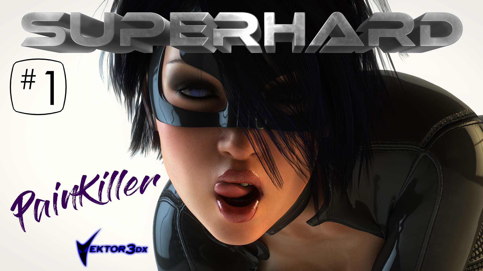 SuperHard PainKiller #1 Dc Comics Comic Comics Catwoman Kitty Mask Costume Cosplay Tongue