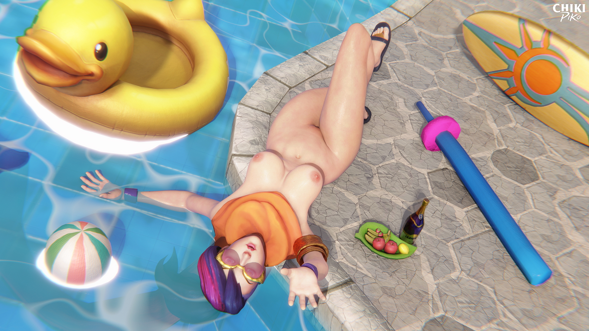 Fiora pool party Fiora Legs Boobs Big Tits Big Ass Big Booty Striptease Stripper Stripping Rule34 Rule 34