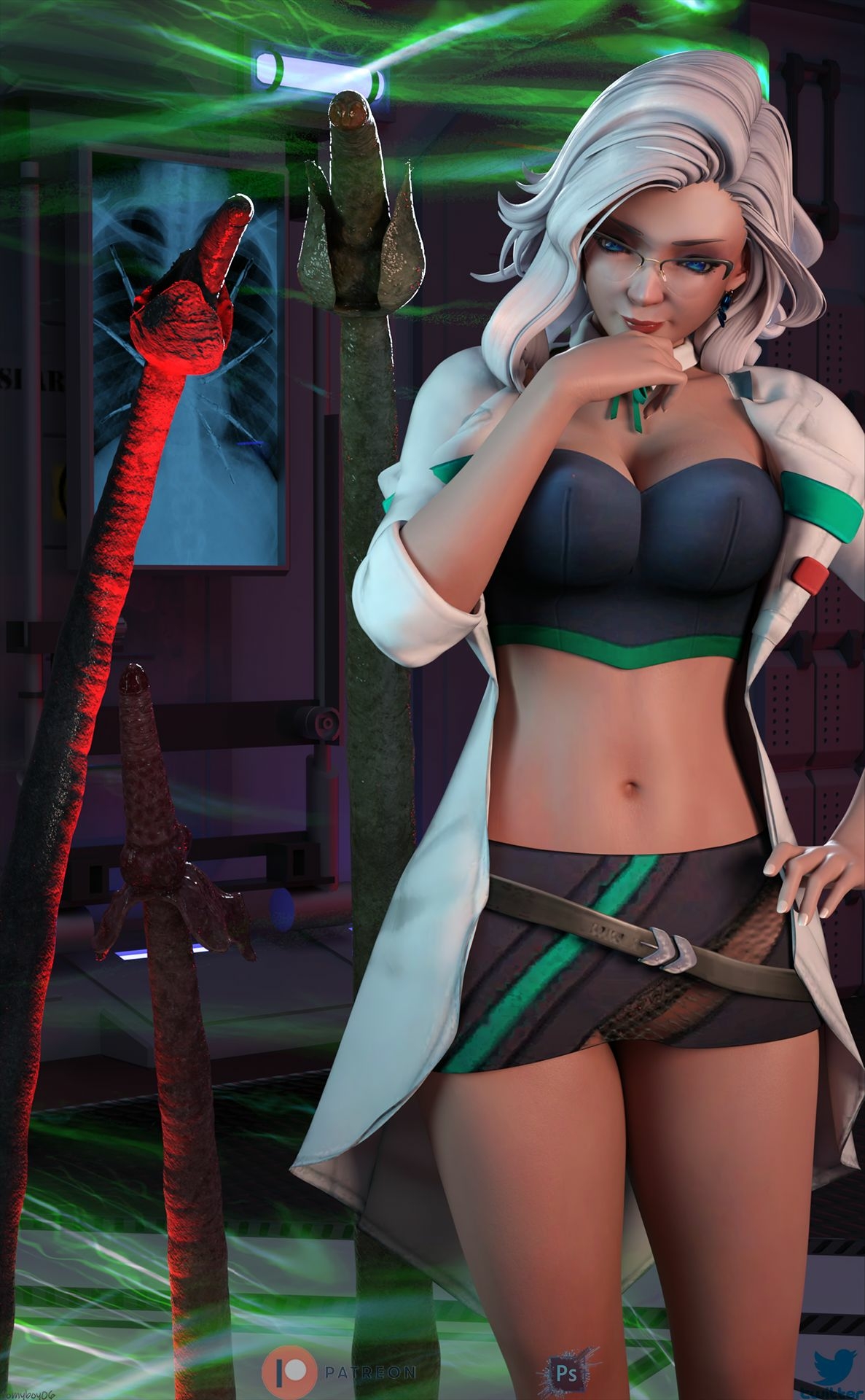 tomySTYLEs Lily - Crazy Scientist  3d Girl 3dnsfw Nude Nsfw 3