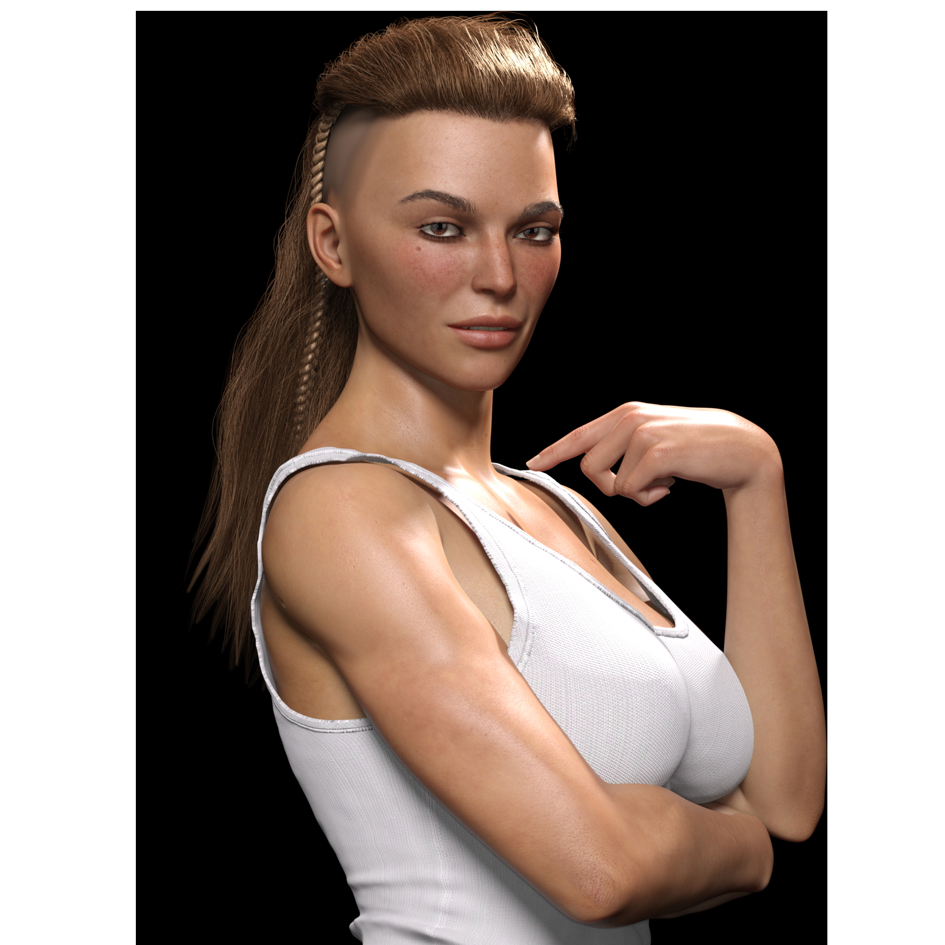 O MARLISSTUDIO: Marlis  Tomboy Cute Cutegirl Hot Strong 3d Girl Sexy Futa