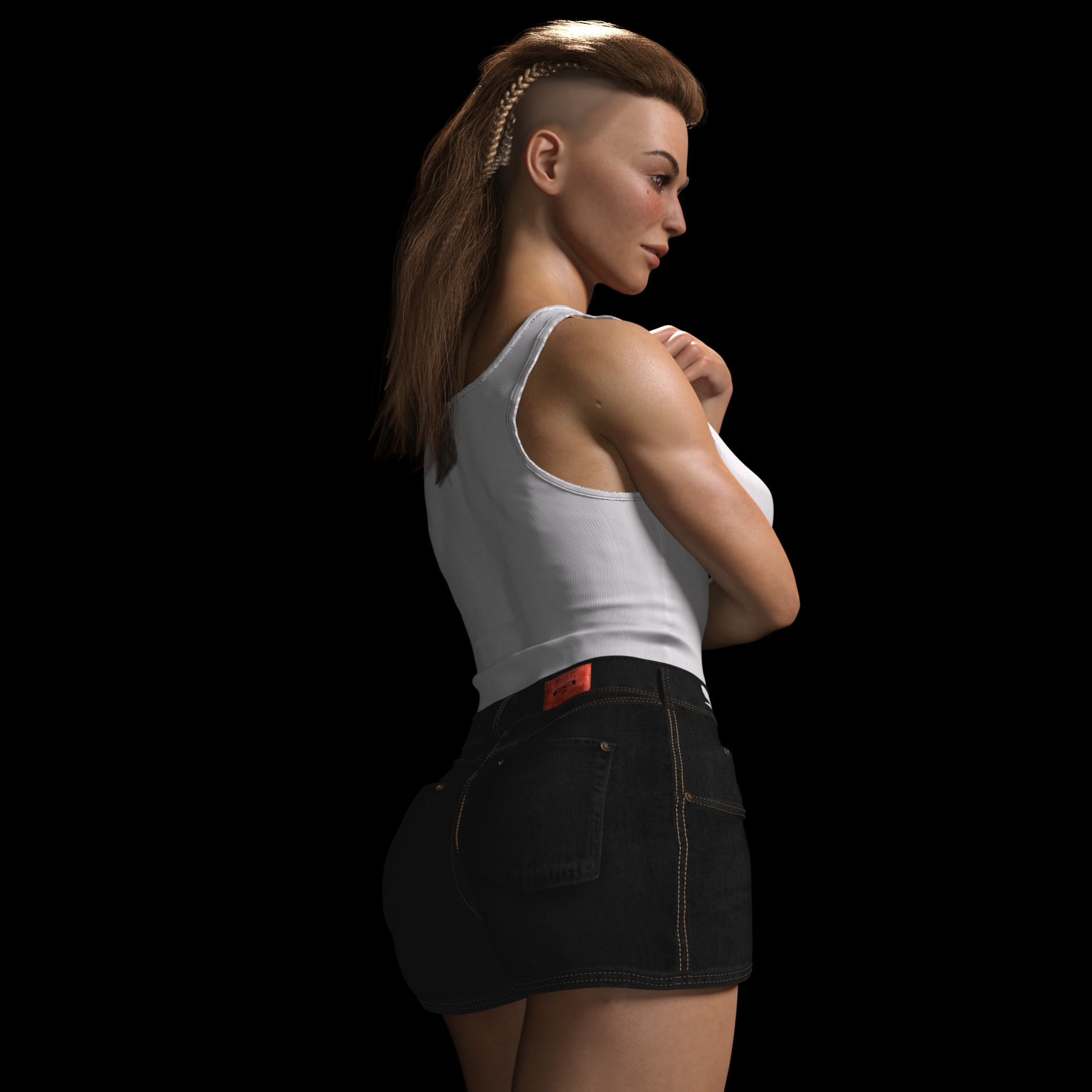O MARLISSTUDIO: Marlis  Tomboy Cute Cutegirl Hot Strong 3d Girl Sexy Futa 4