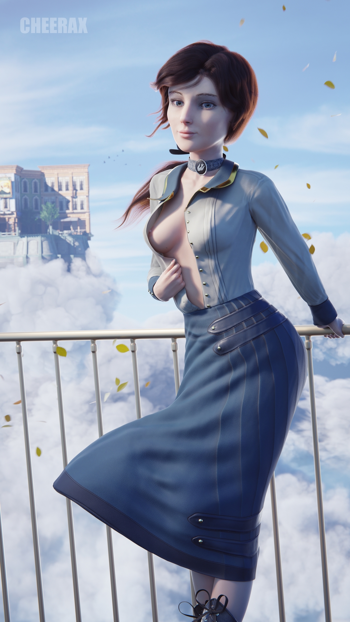 Elizabeth Bird Bioshock Infinite Elizabeth Elizabeth Comstock Breasts