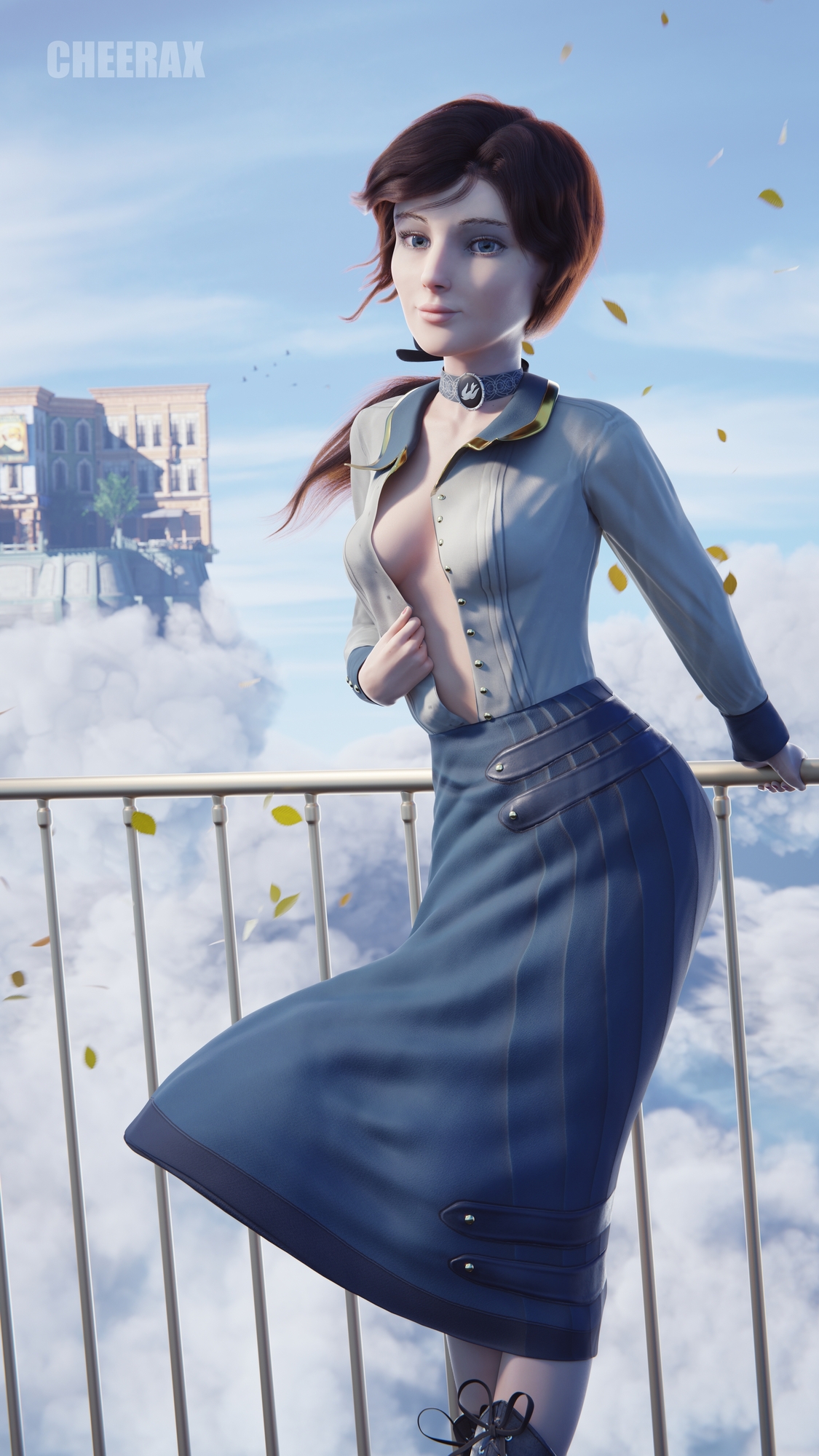 Elizabeth Bird Bioshock Infinite Elizabeth Elizabeth Comstock Breasts 2