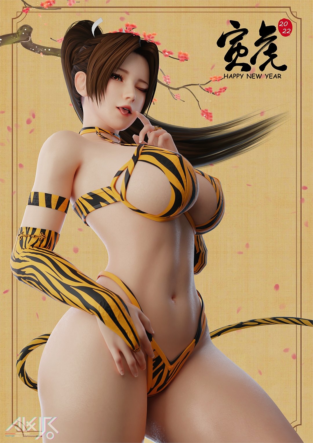 My 2022 start was so embarrassing😅. That it was a real tiger🐯 Dead Or Alive Mai Shiranui 3d Porn 3d Girl Nsfw Sexy Big Tits Big Breasts Outfit