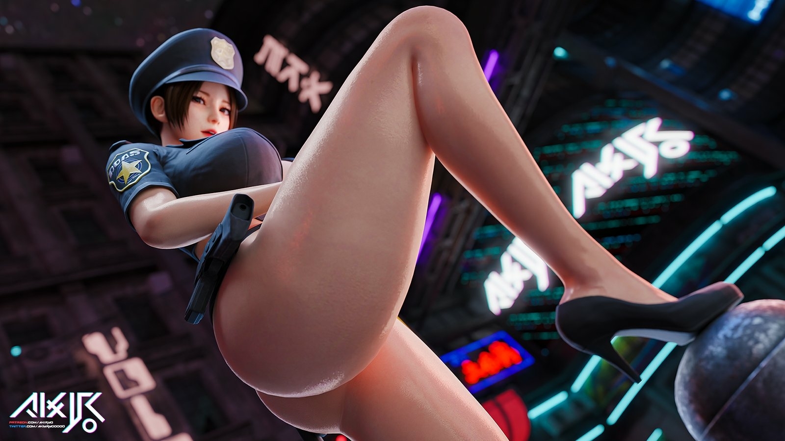 Don t move!💦You d better listen to me.🚨 Normal version Mai Shiranui Dead Or Alive 3d Porn 3d Girl Nsfw Sexy Big Tits Big Breasts Outfit Big Booty Stockings Police 3