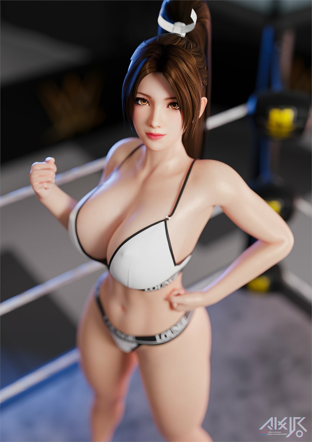 The fight...begins. 😈 Dead Or Alive Mai Shiranui 3d Porn 3d Girl Nsfw Sexy Big Tits Big Breasts Hot Perfect Body Solo Outfit