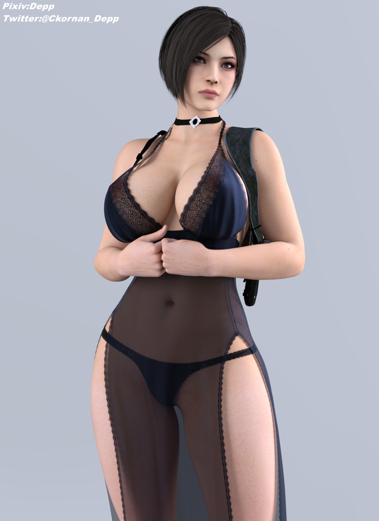 Skirt Agent Ada Wong Resident Evil Lingerie Dress Elegant Big Tits Big Breasts