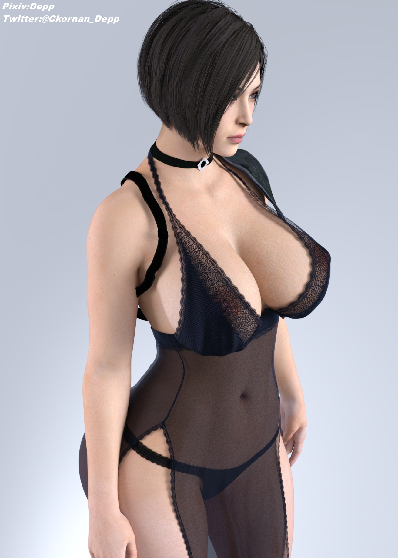 Skirt Agent Ada Wong Resident Evil Lingerie Dress Elegant Big Tits Big Breasts 2