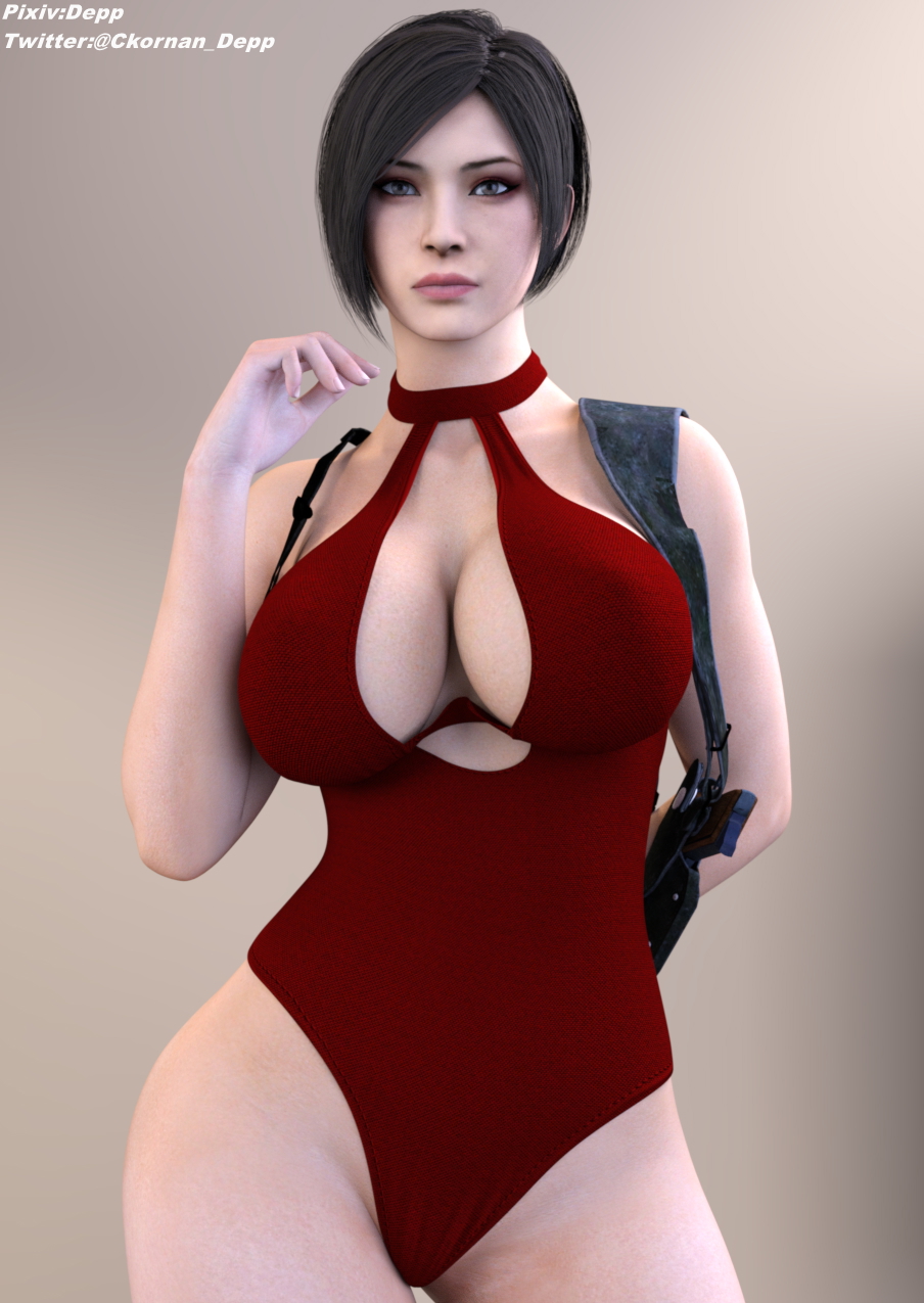 AE 100+100 Evelynn League Of Legends Ada Wong Resident Evil 3d Girl Big Tits Big Breasts Outfit 2