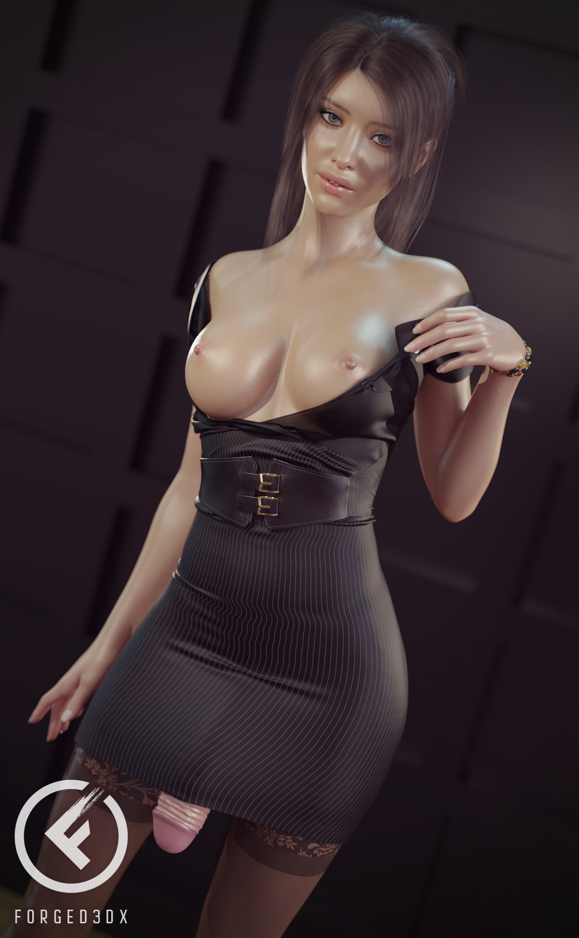 Introducing Mia. All class and elegance!  3d Girl 3d Porn Big Dick Dickgirl Futanari Futa Cum 4
