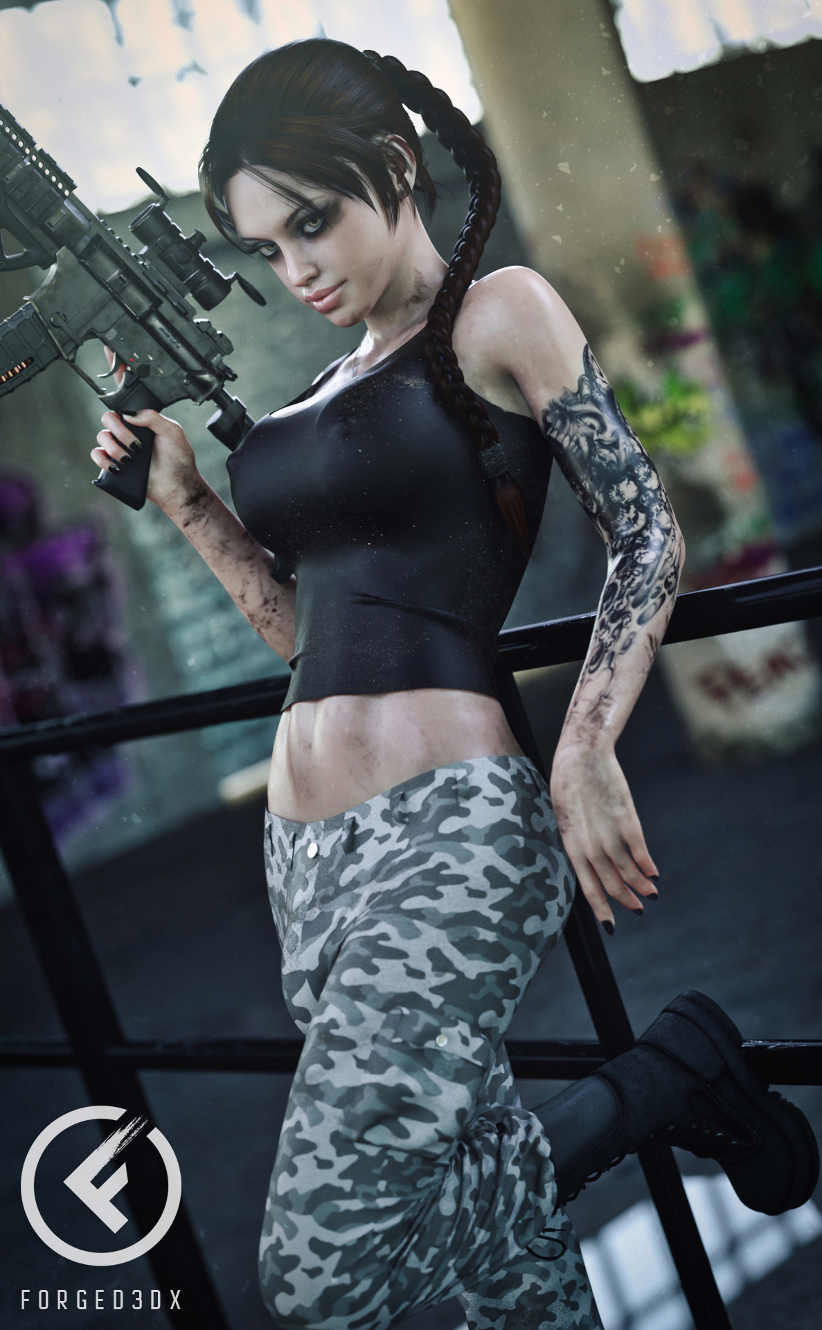 The dirty Lilith shows us her gun 😉  Solo 3d Girl Big Tits Naked Nude 3d Porn Cum Futanari Futa Dickgirl 5